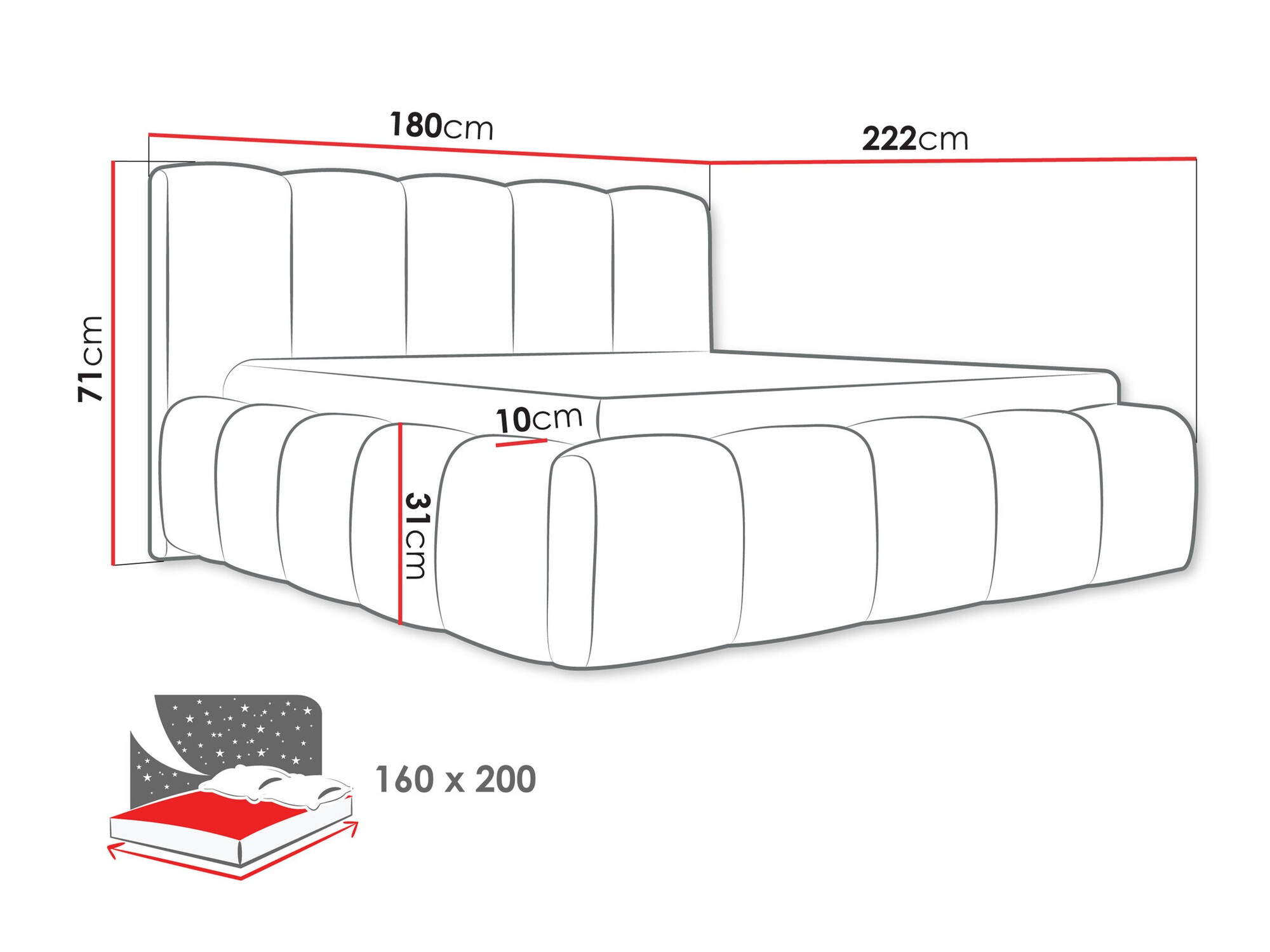 Krevet TrendyNest 113 (Kronos 29)