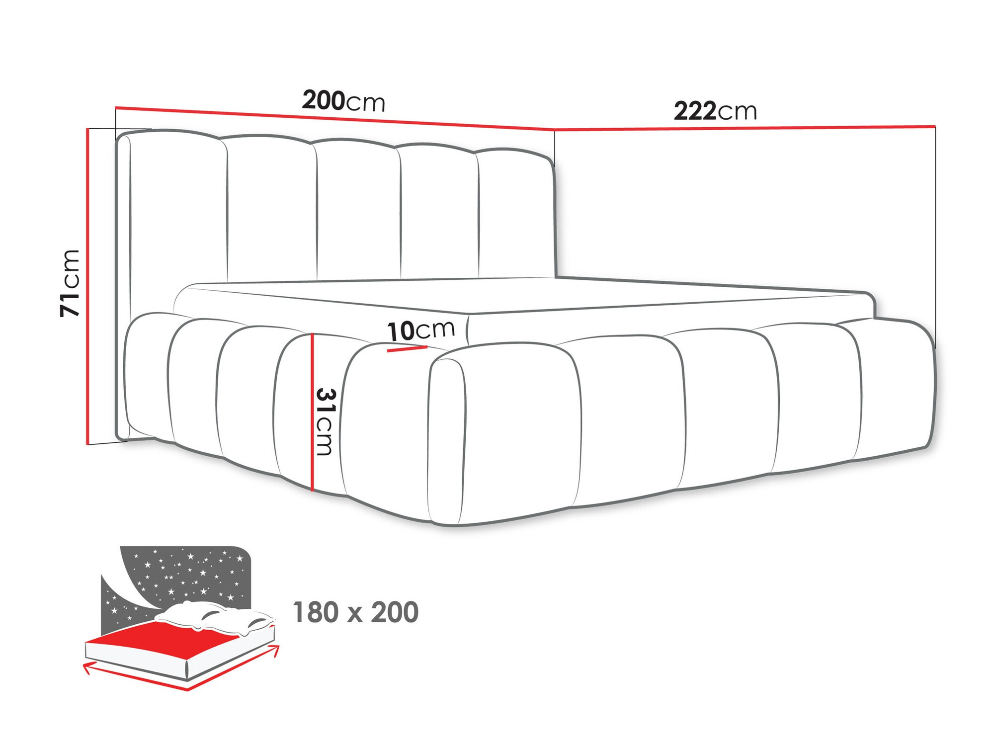 Krevet TrendyNest 113 (Kronos 29)