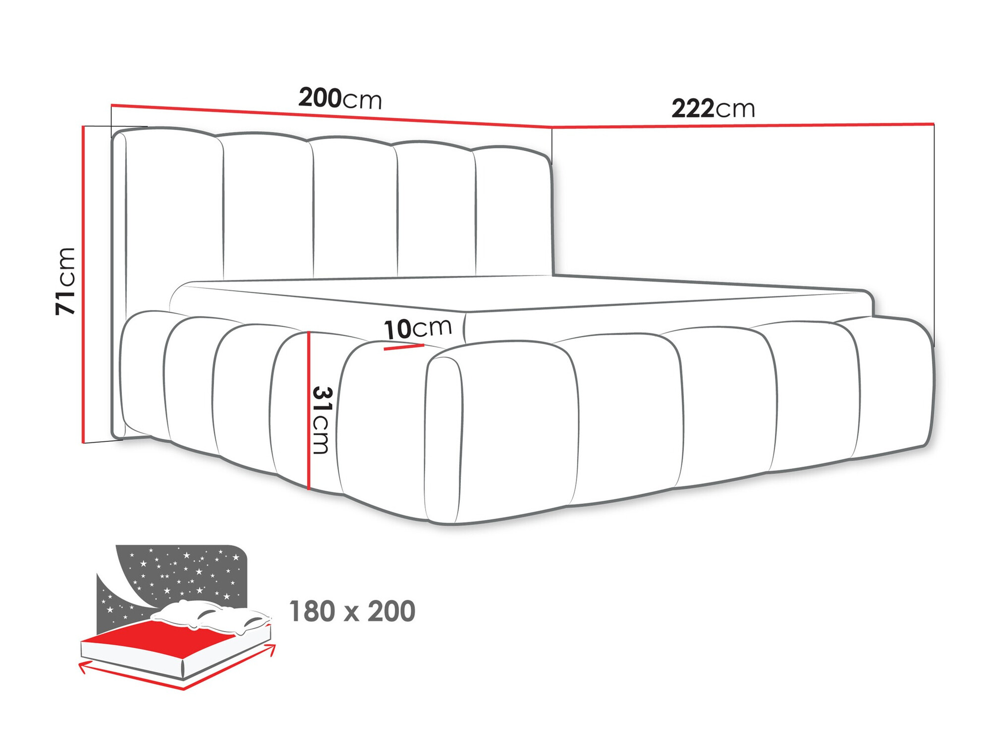 Krevet TrendyNest 113 (Paros 02)