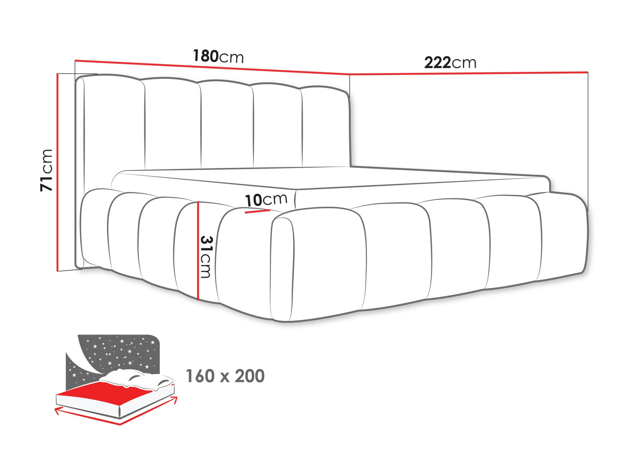 Krevet TrendyNest 113 (Paros 05)