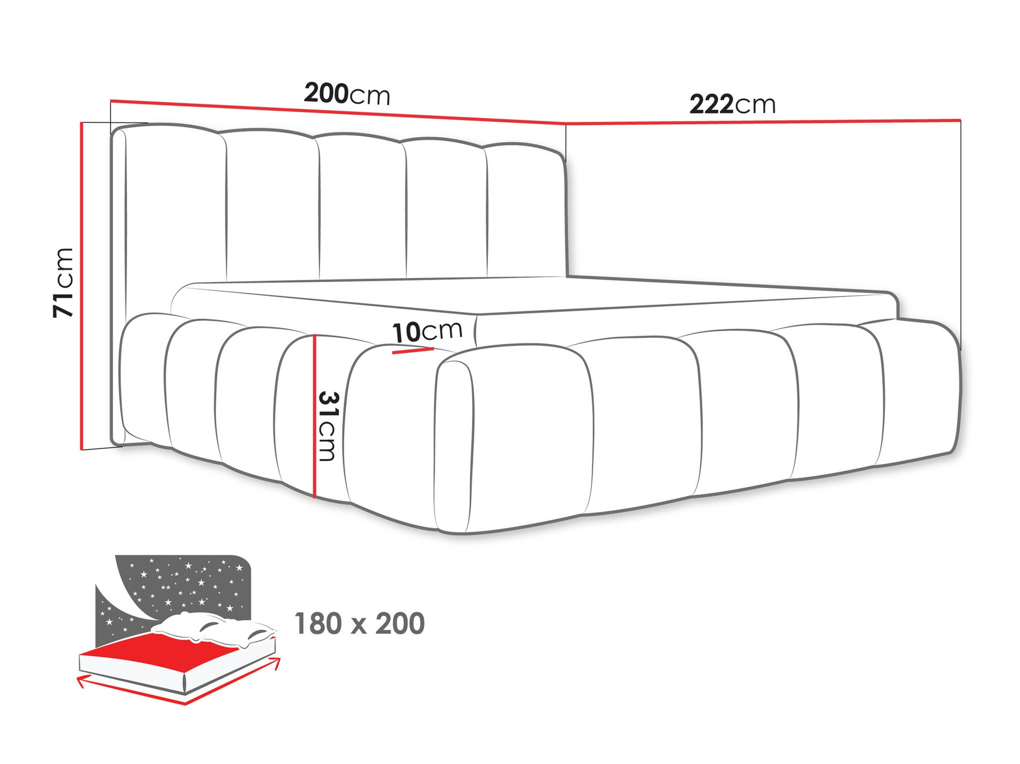 Krevet TrendyNest Vulpora I (Abriamo 04)