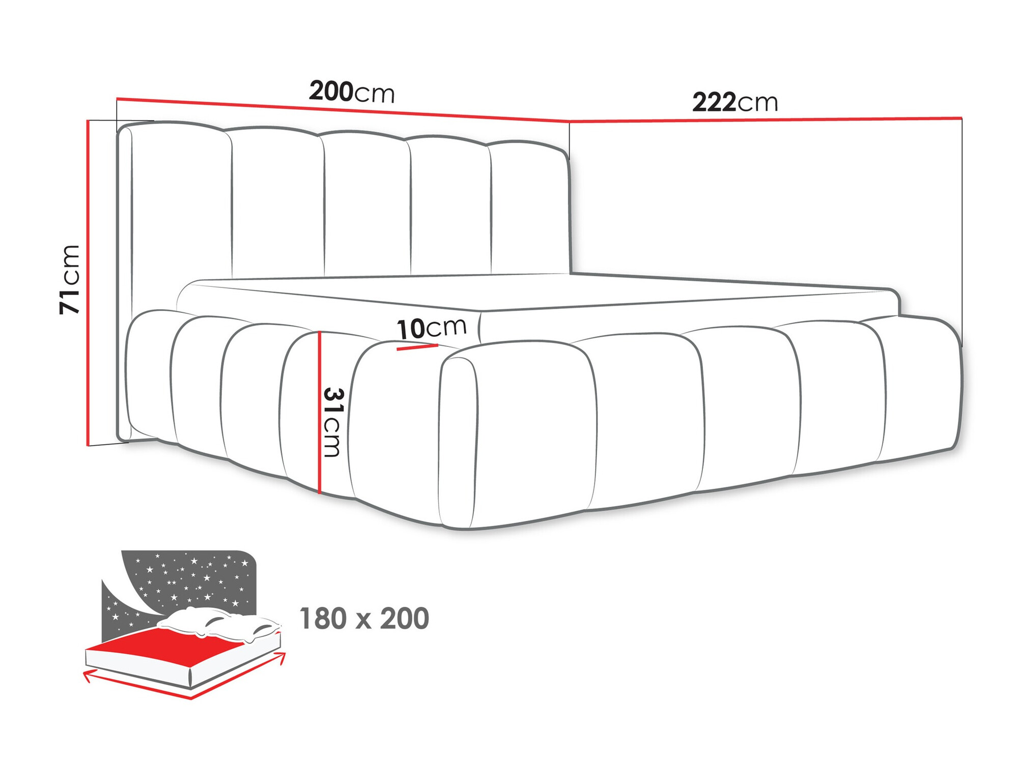 Krevet TrendyNest 113 (Kronos 09)