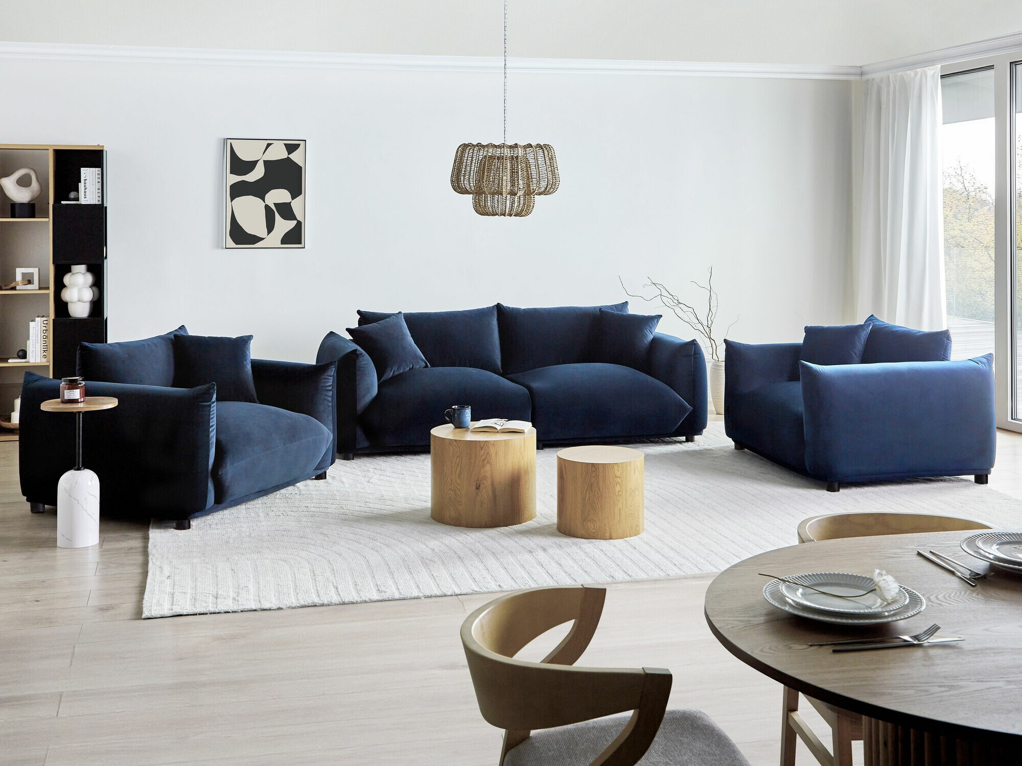 Sofa Berwyn 1360 (Tamno plavo)