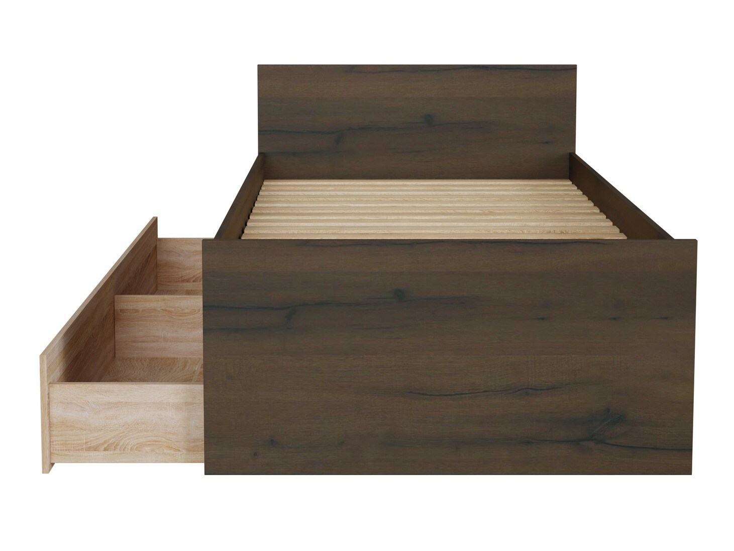 Krevet Novsore 126 (Tamni hrast)