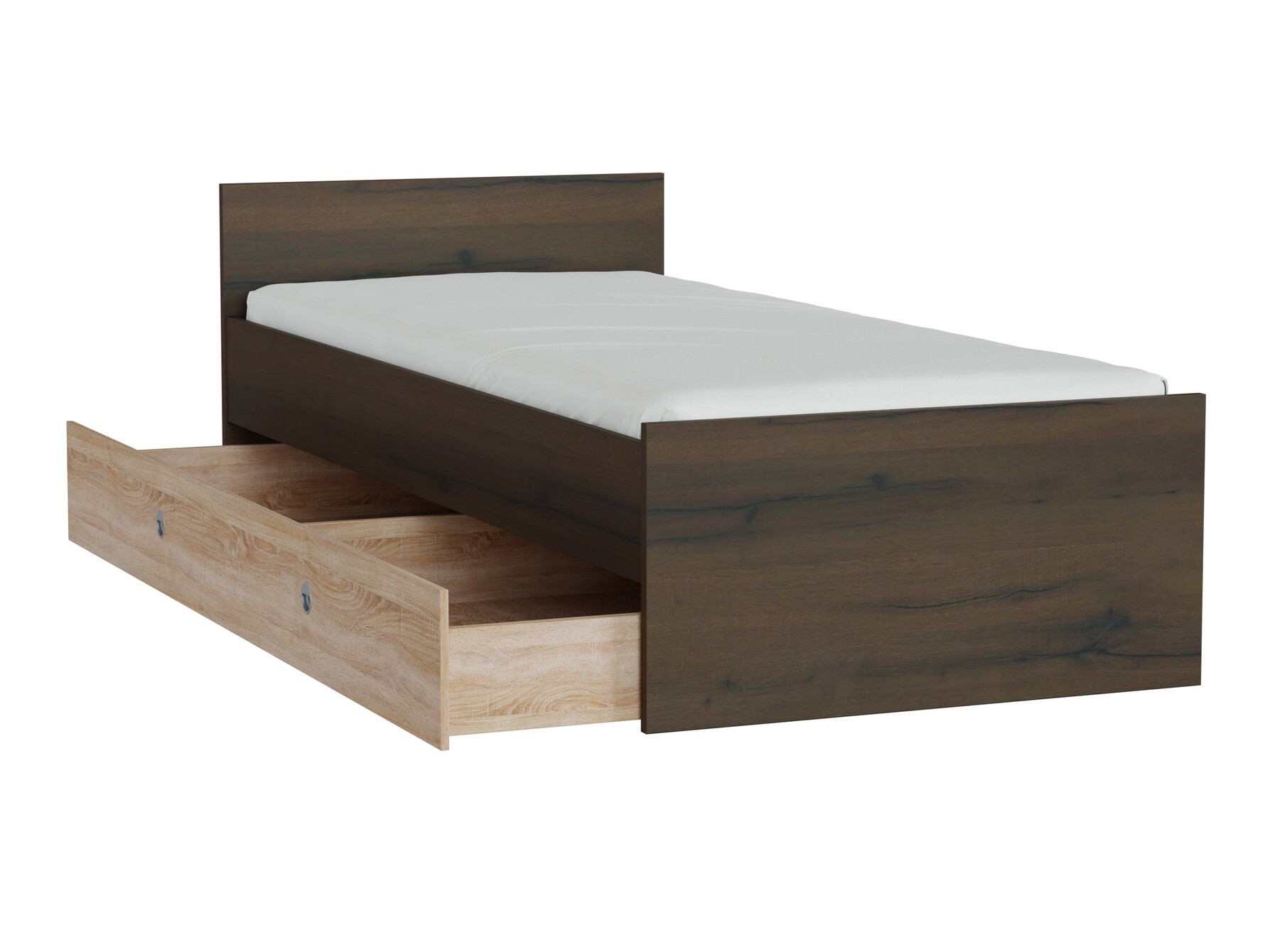 Krevet Novsore 126 (Tamni hrast)