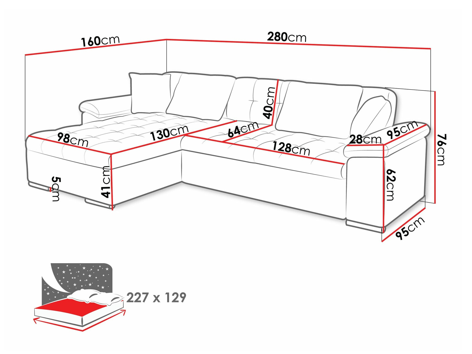 Ugaona sofa Comfivo 107 (Uttario Velvet 2951)