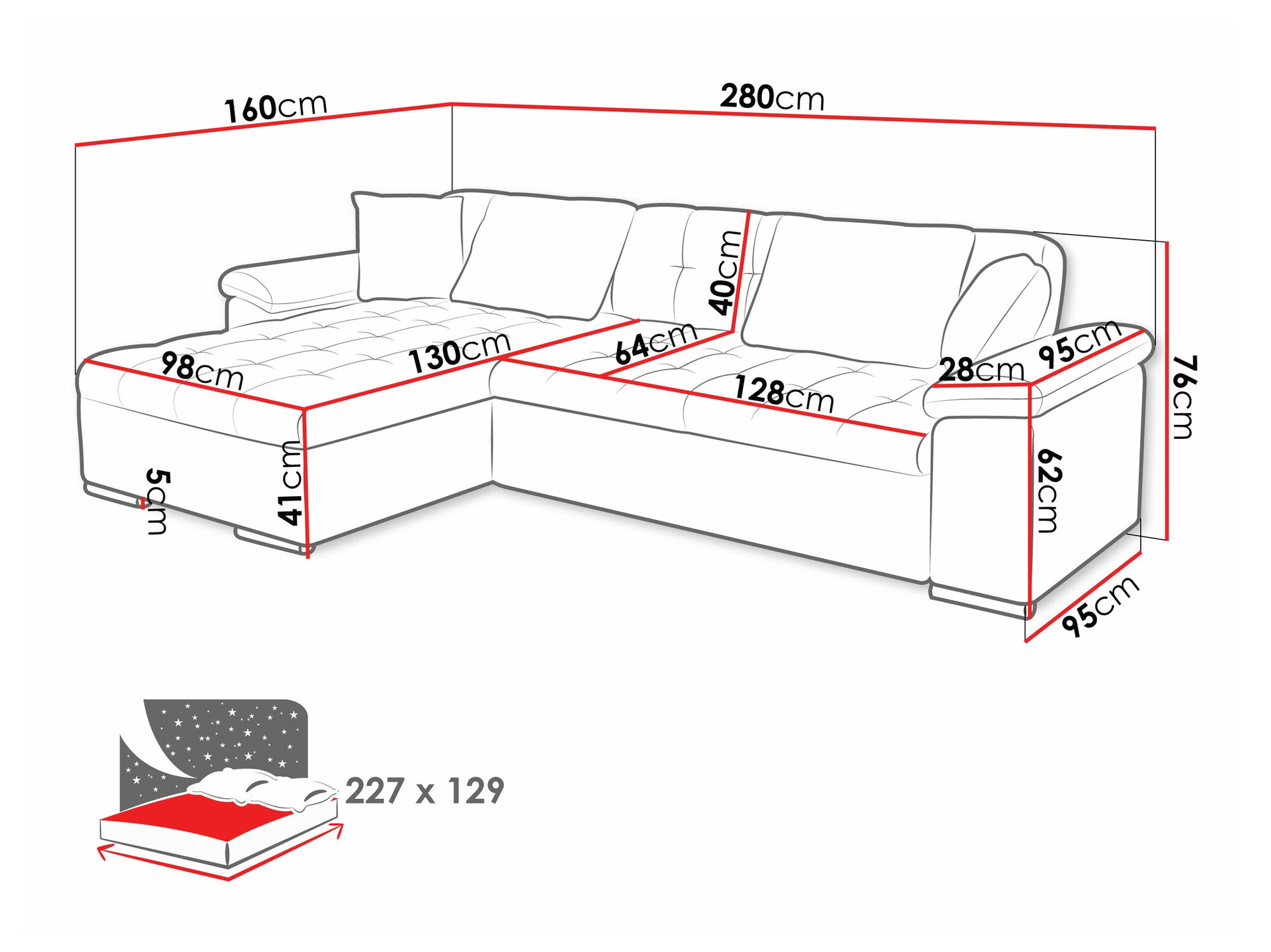 Ugaona sofa Comfivo 107 (Uttario Velvet 2951)