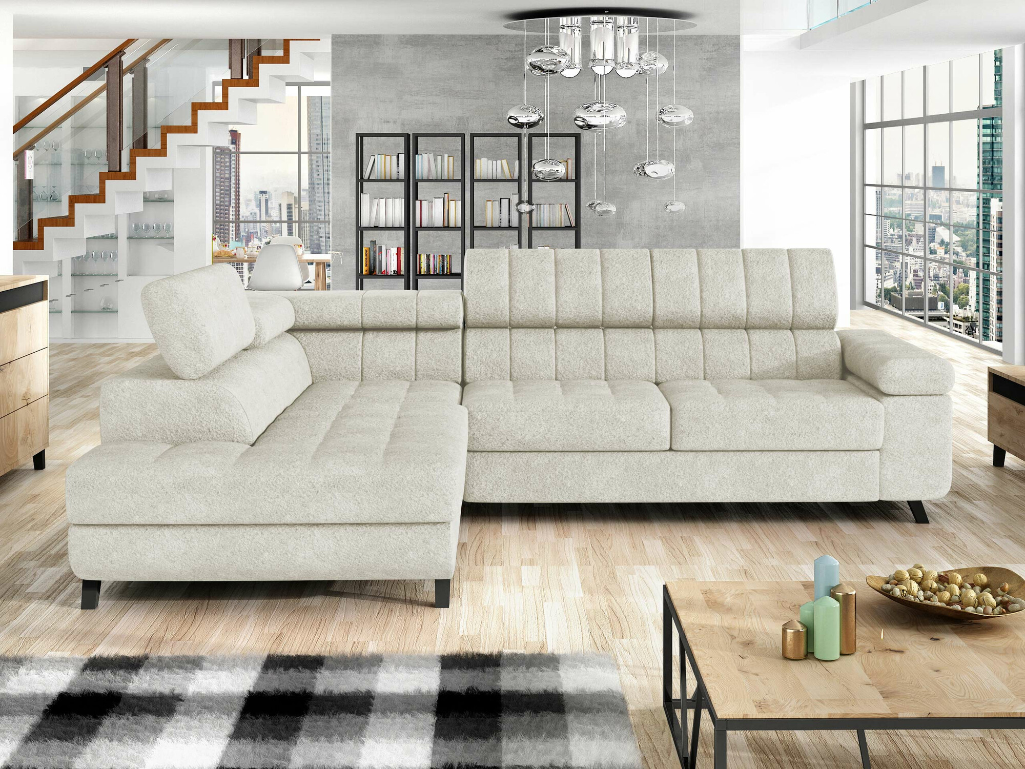 Ugaona sofa Comfivo 207 (Coral 65)