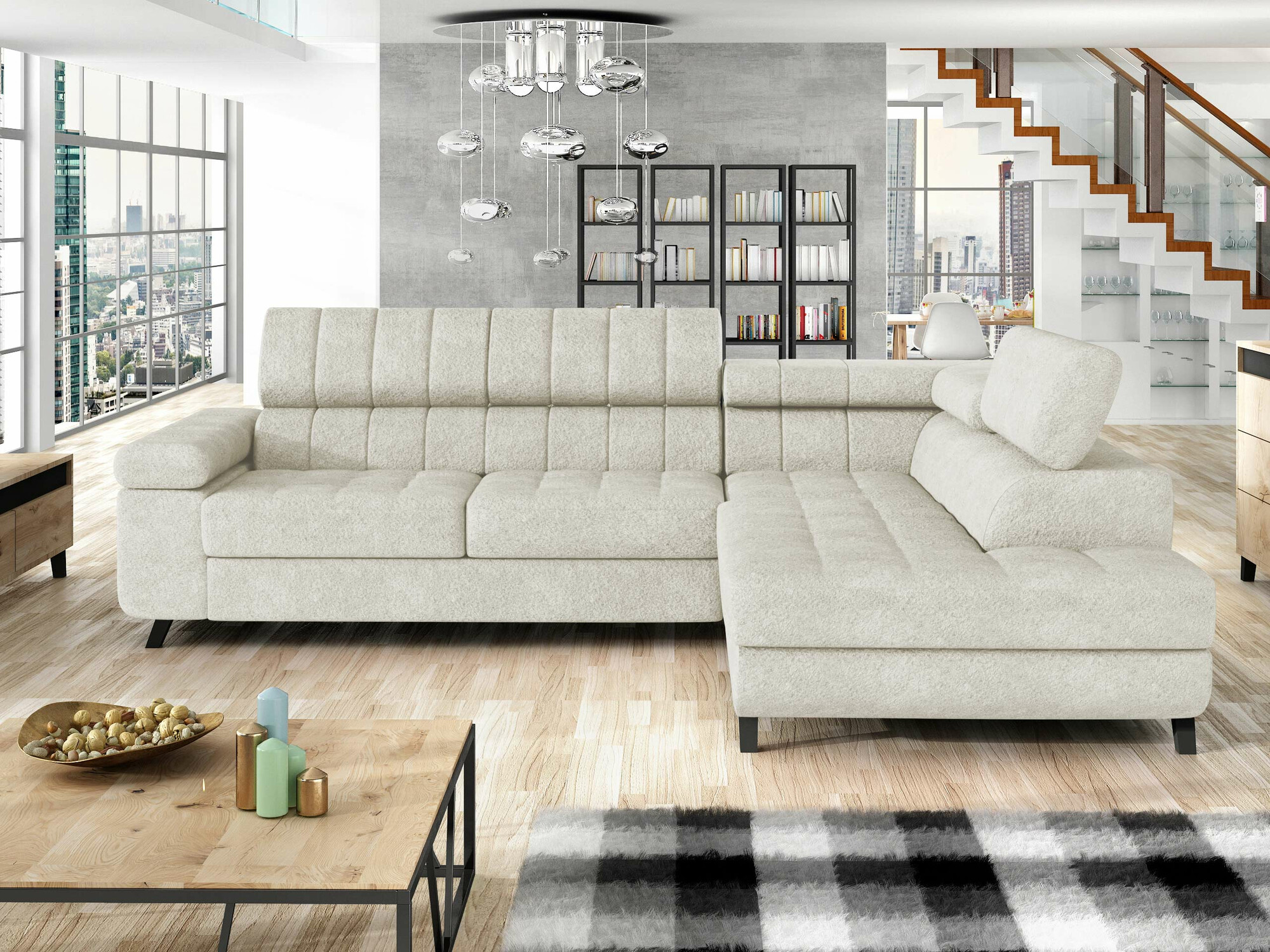 Ugaona sofa Comfivo 207 (Coral 65)
