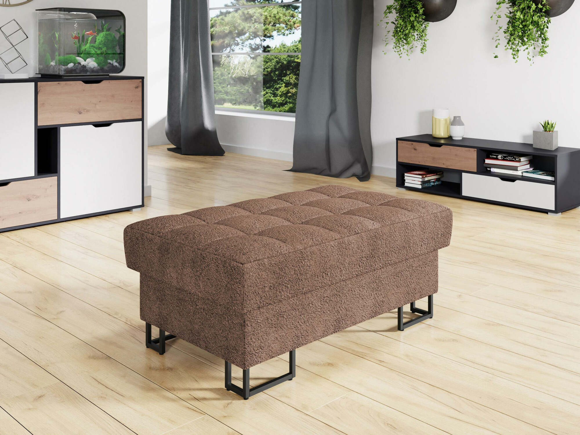 Tapacirana klupa Comfivo 237 (Coral 45)