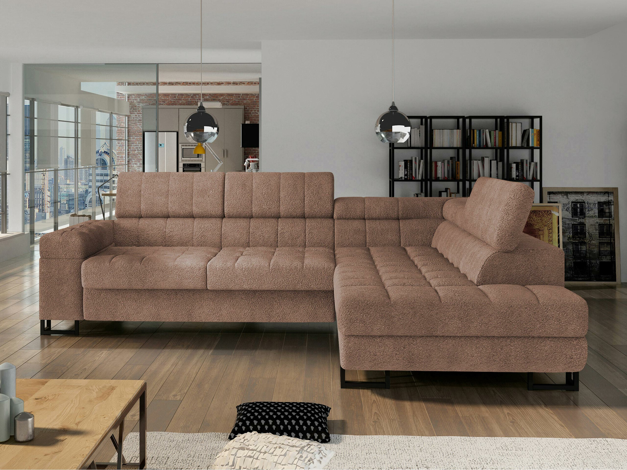 Ugaona sofa Comfivo 232 (Coral 45)