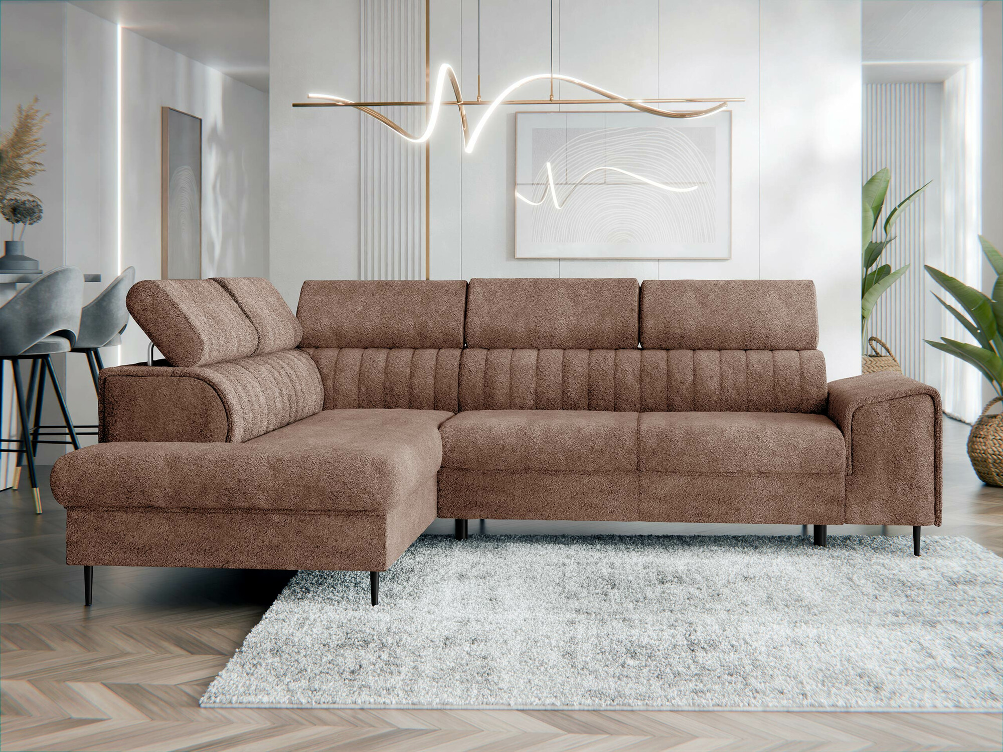 Ugaona sofa Comfivo 446 (Coral 45)