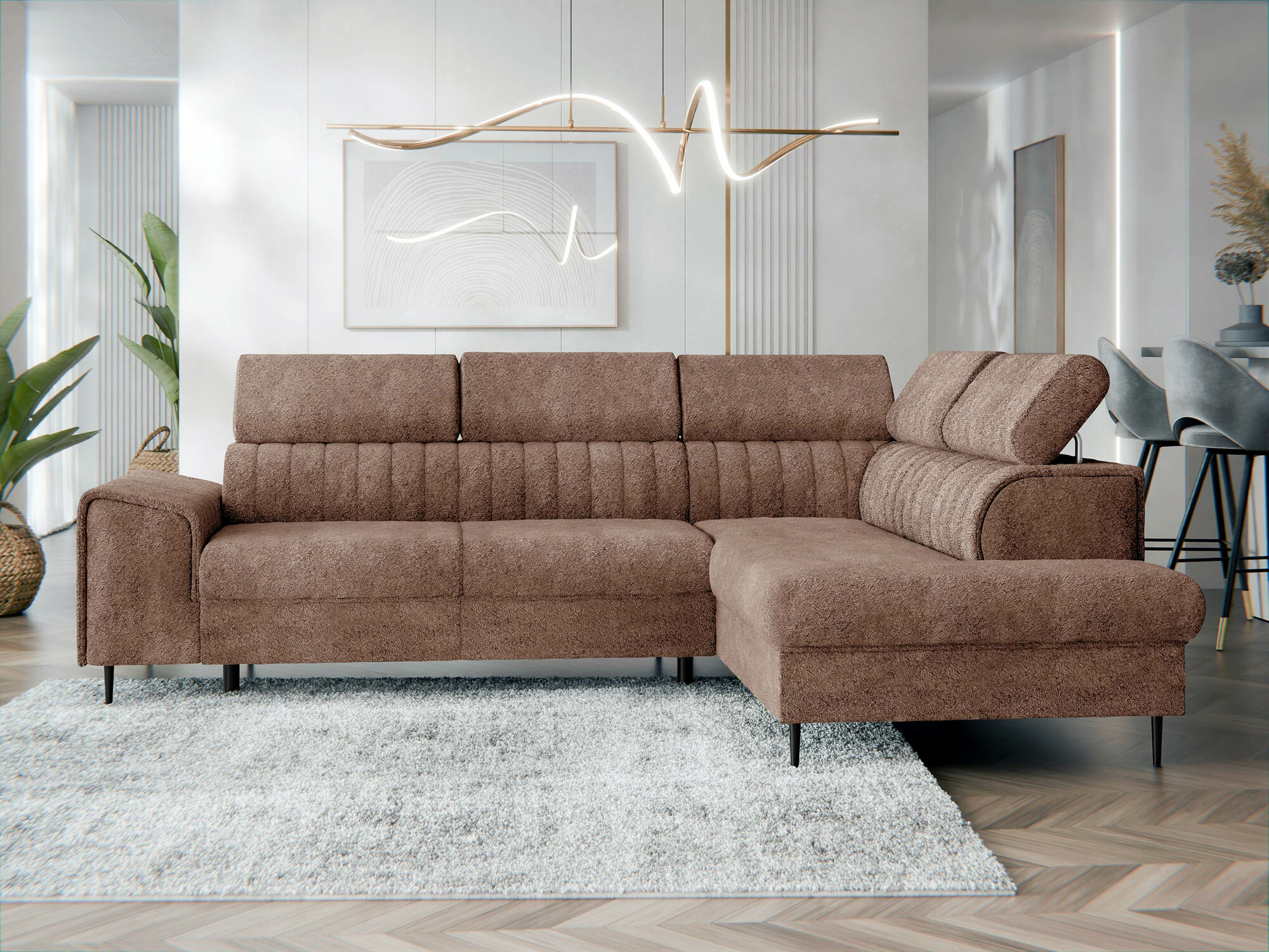 Ugaona sofa Comfivo 446 (Coral 45)