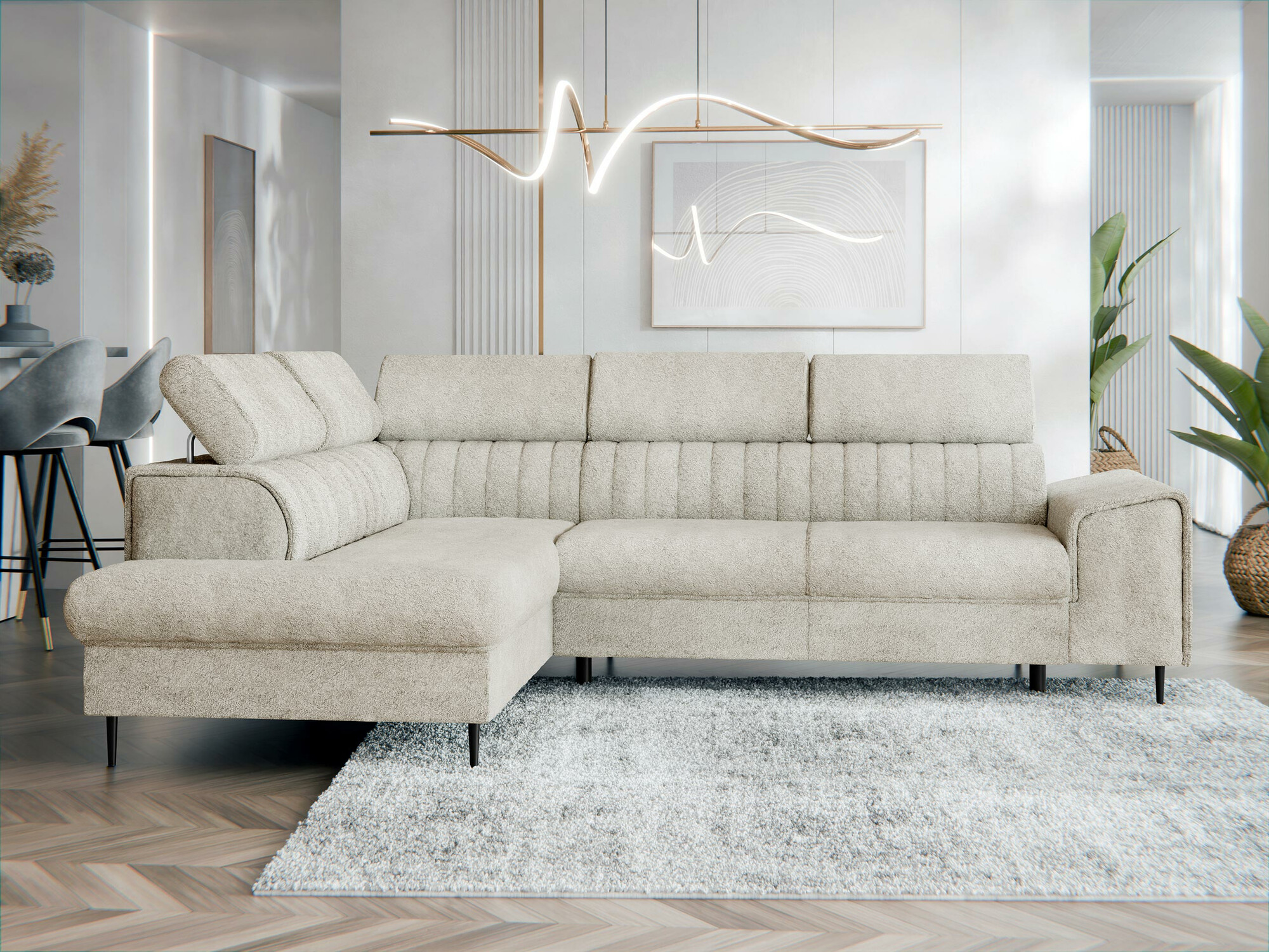 Ugaona sofa Comfivo 446 (Coral 65)