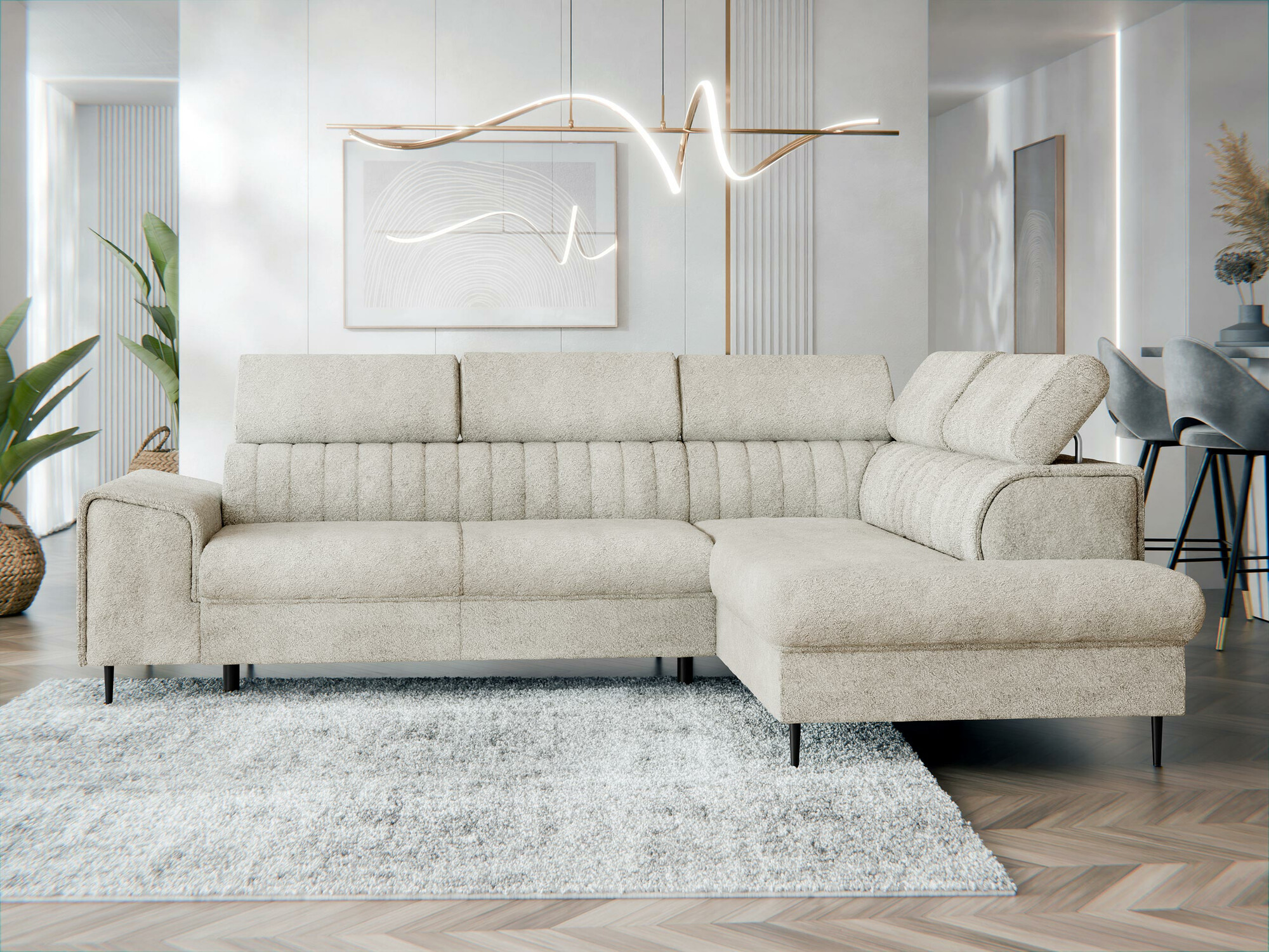 Ugaona sofa Comfivo 446 (Coral 65)