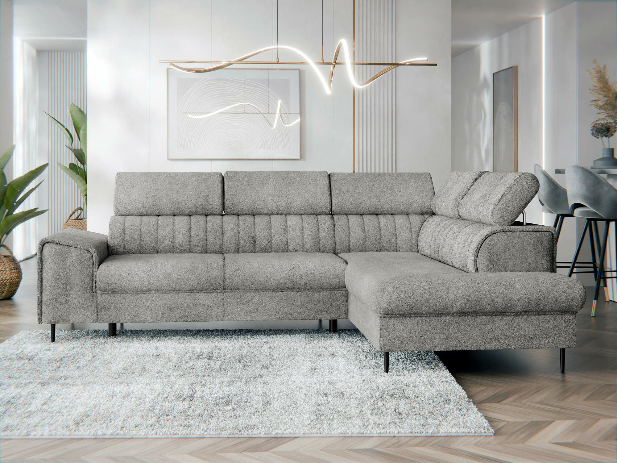 Ugaona sofa Comfivo 446 (Coral 75)