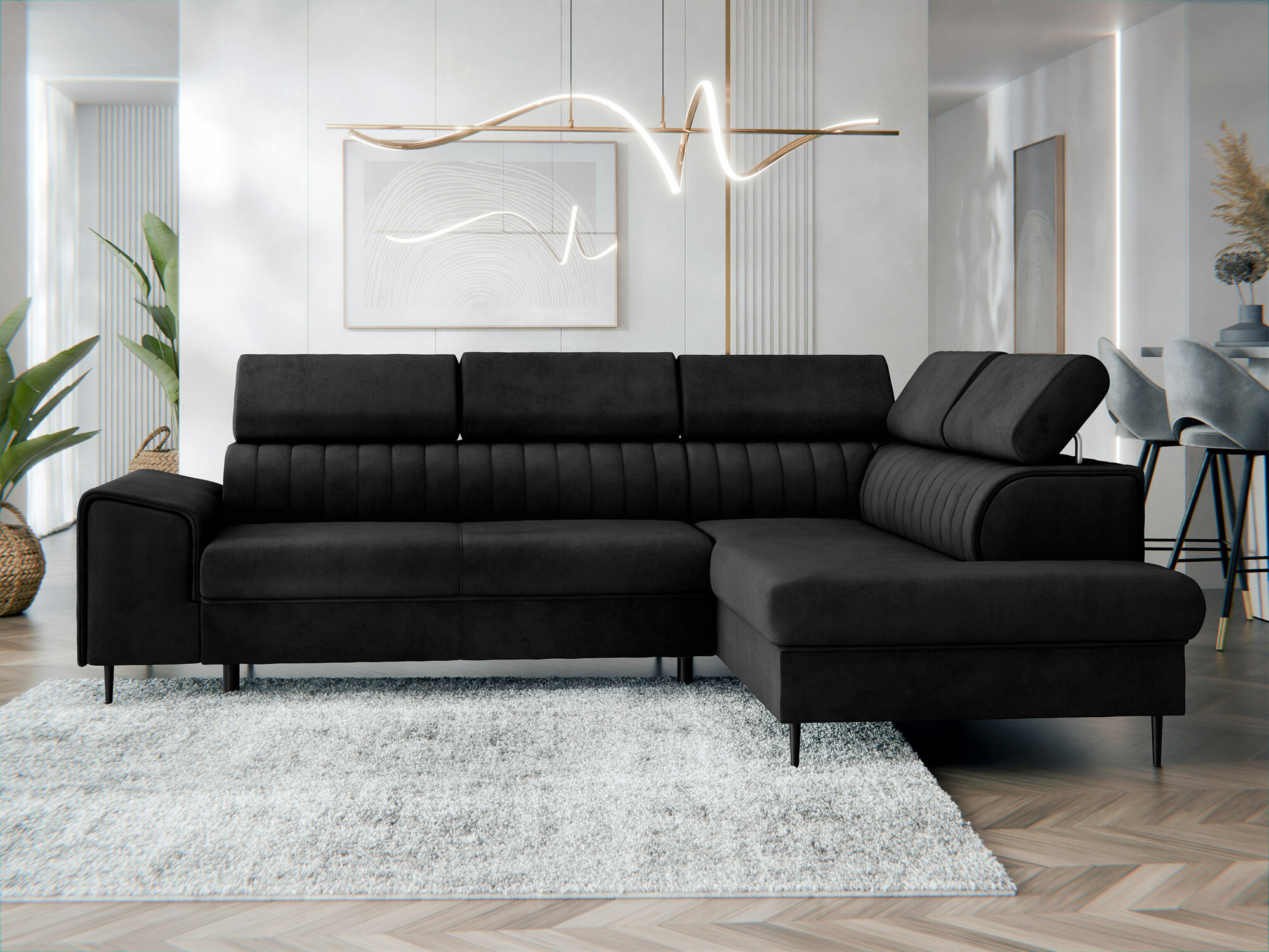 Ugaona sofa Comfivo 446 (Magic Velvet 2219)