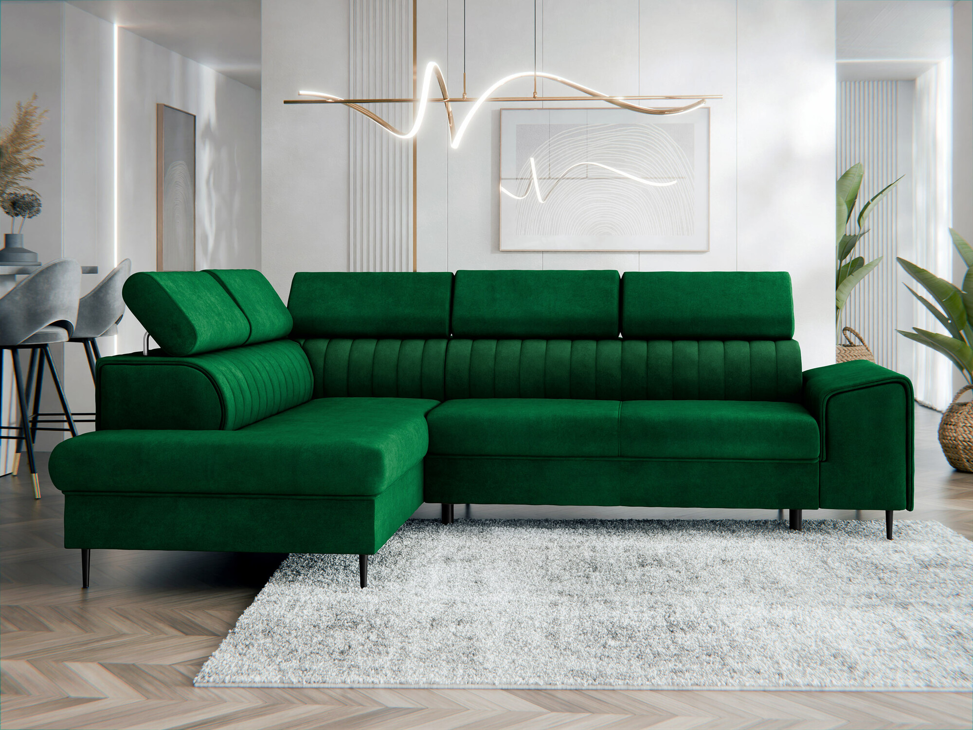 Ugaona sofa Comfivo 446 (Magic Velvet 2225)