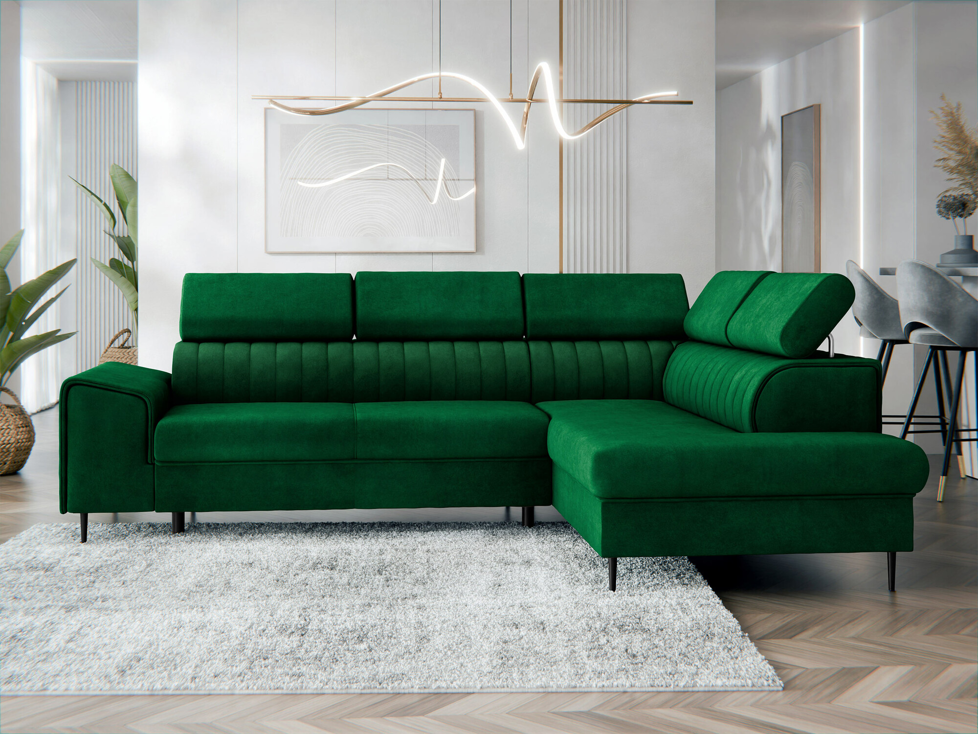 Ugaona sofa Comfivo 446 (Magic Velvet 2225)