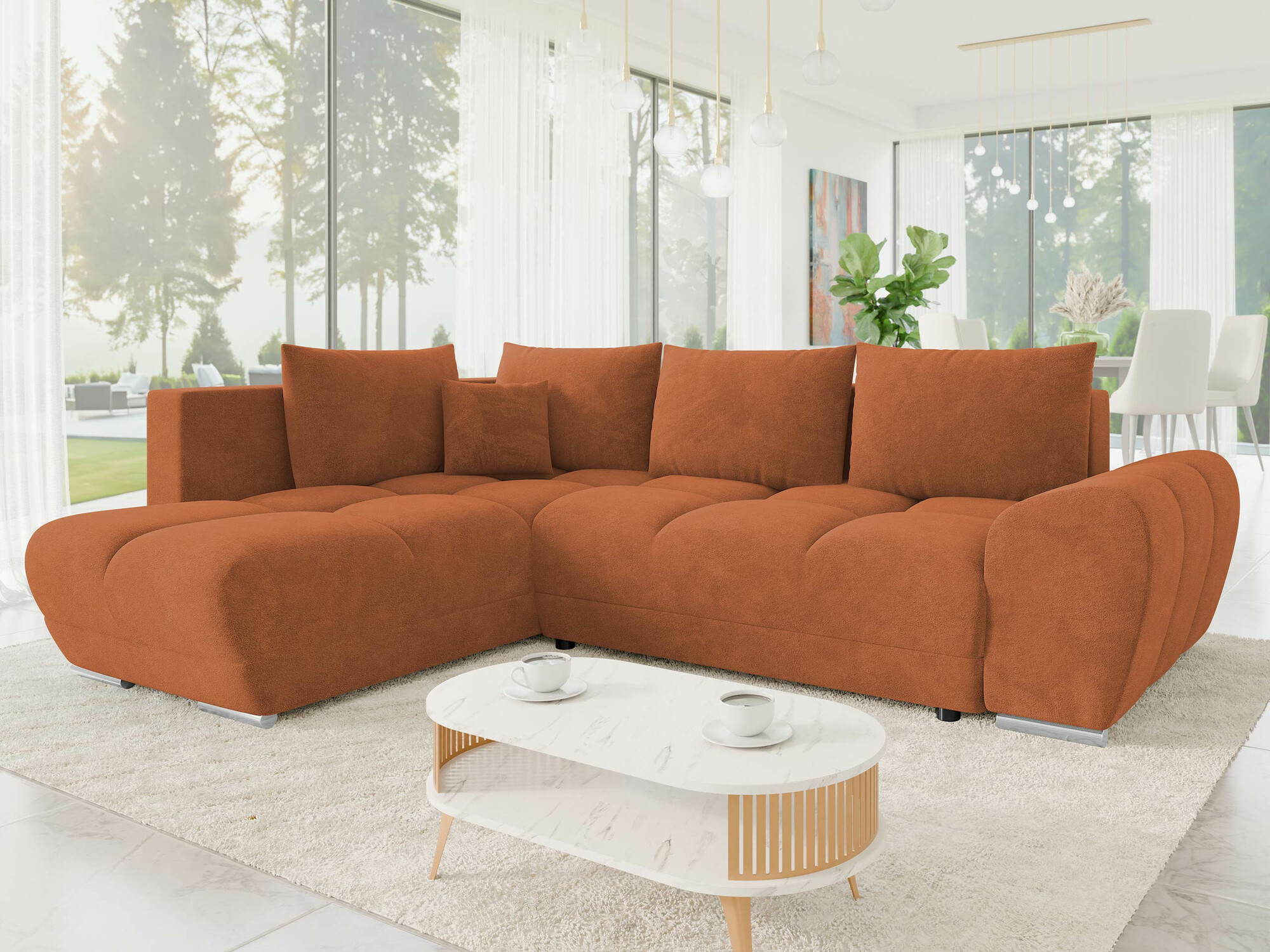 Ugaona sofa Camden 107 (Velo 627)
