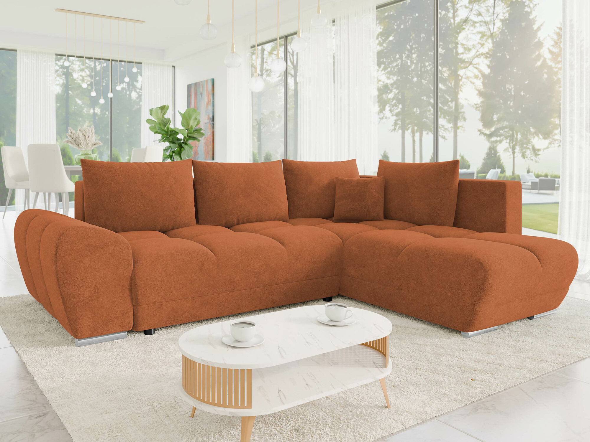 Ugaona sofa Camden 107 (Velo 627)