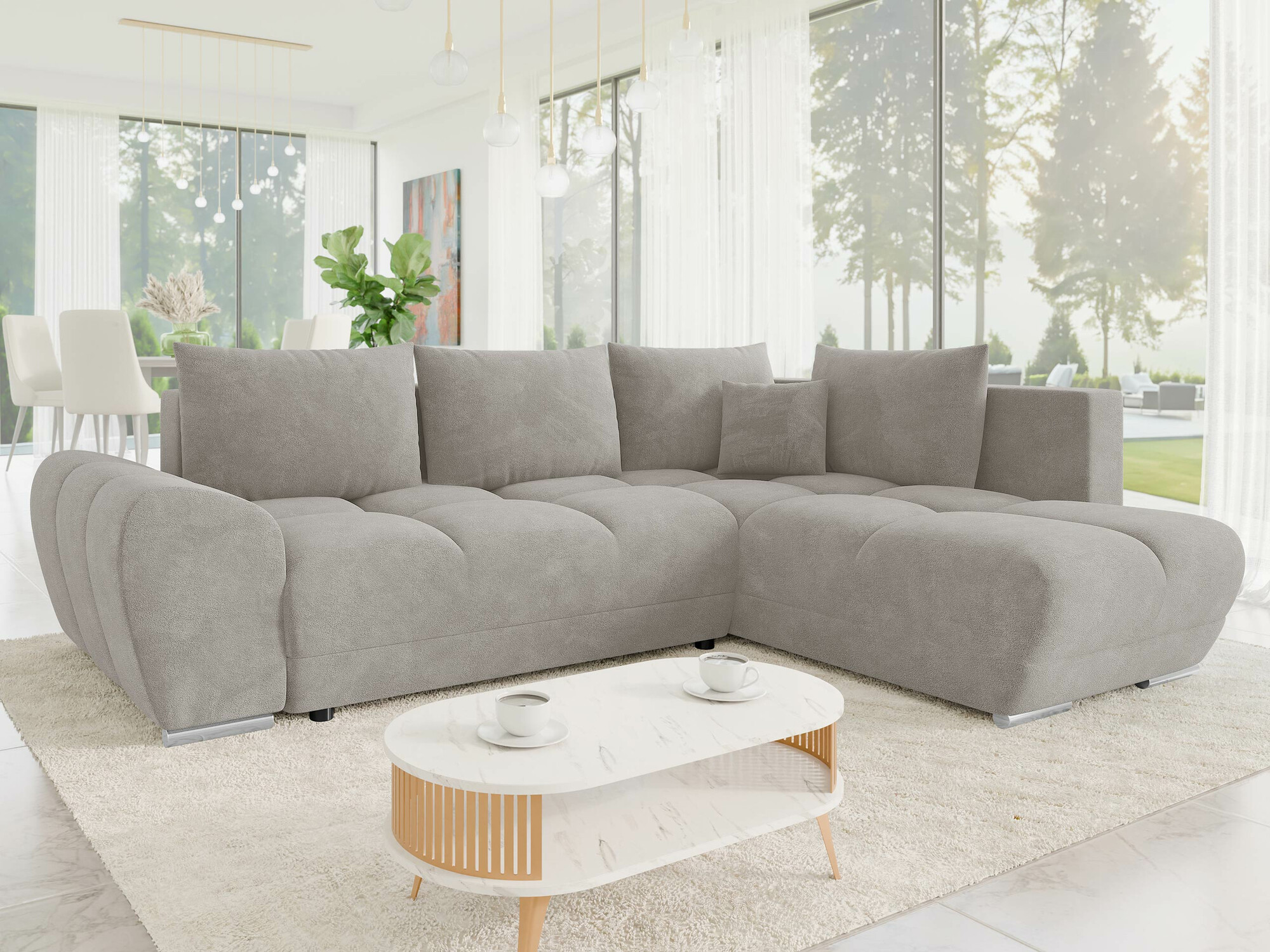 Ugaona sofa Camden 107 (Velo 633)