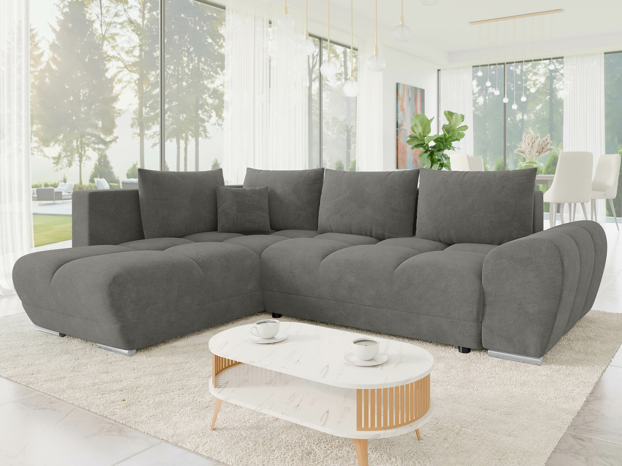 Ugaona sofa Camden 107 (Velo 635)
