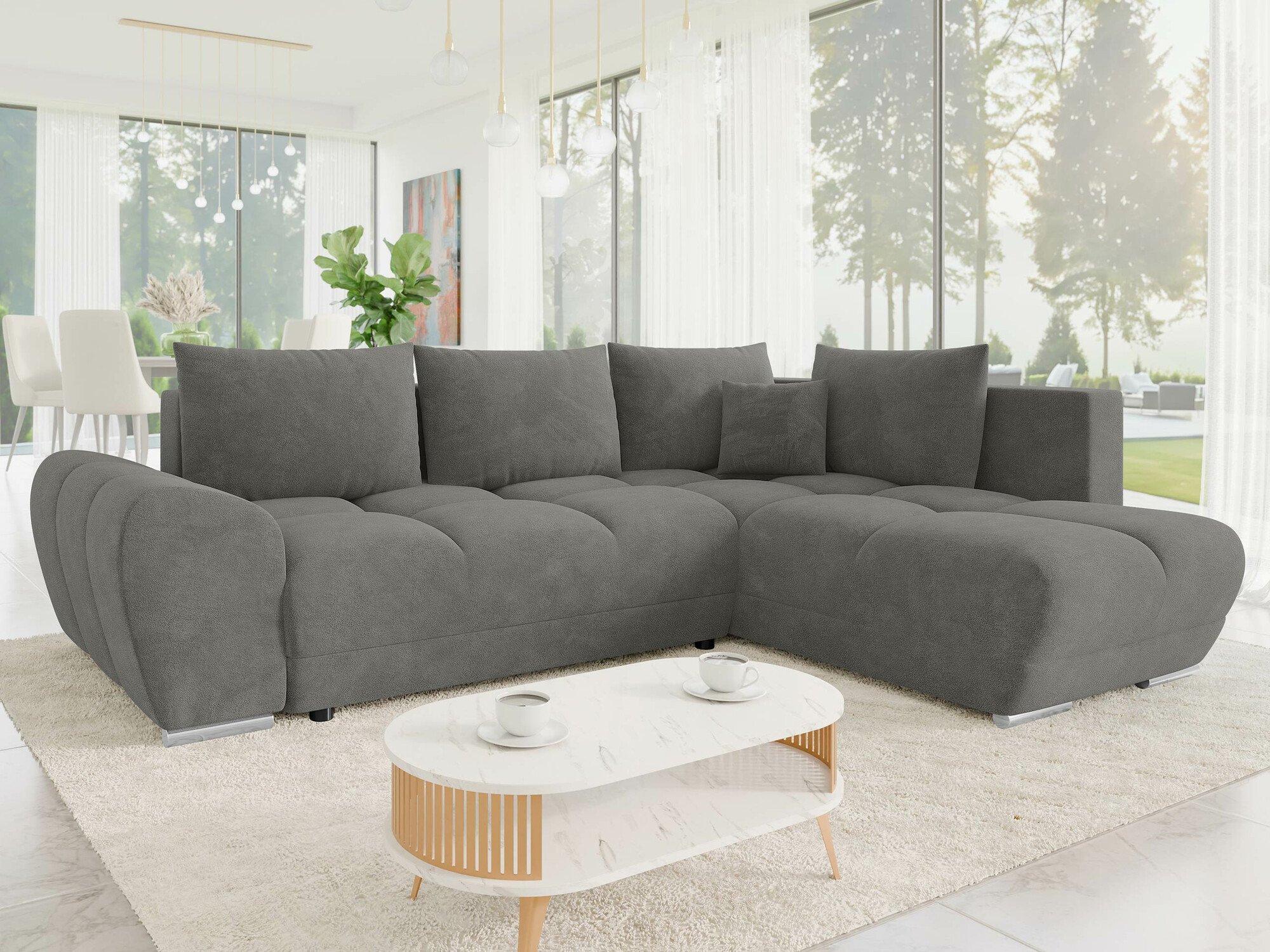 Ugaona sofa Camden 107 (Velo 635)