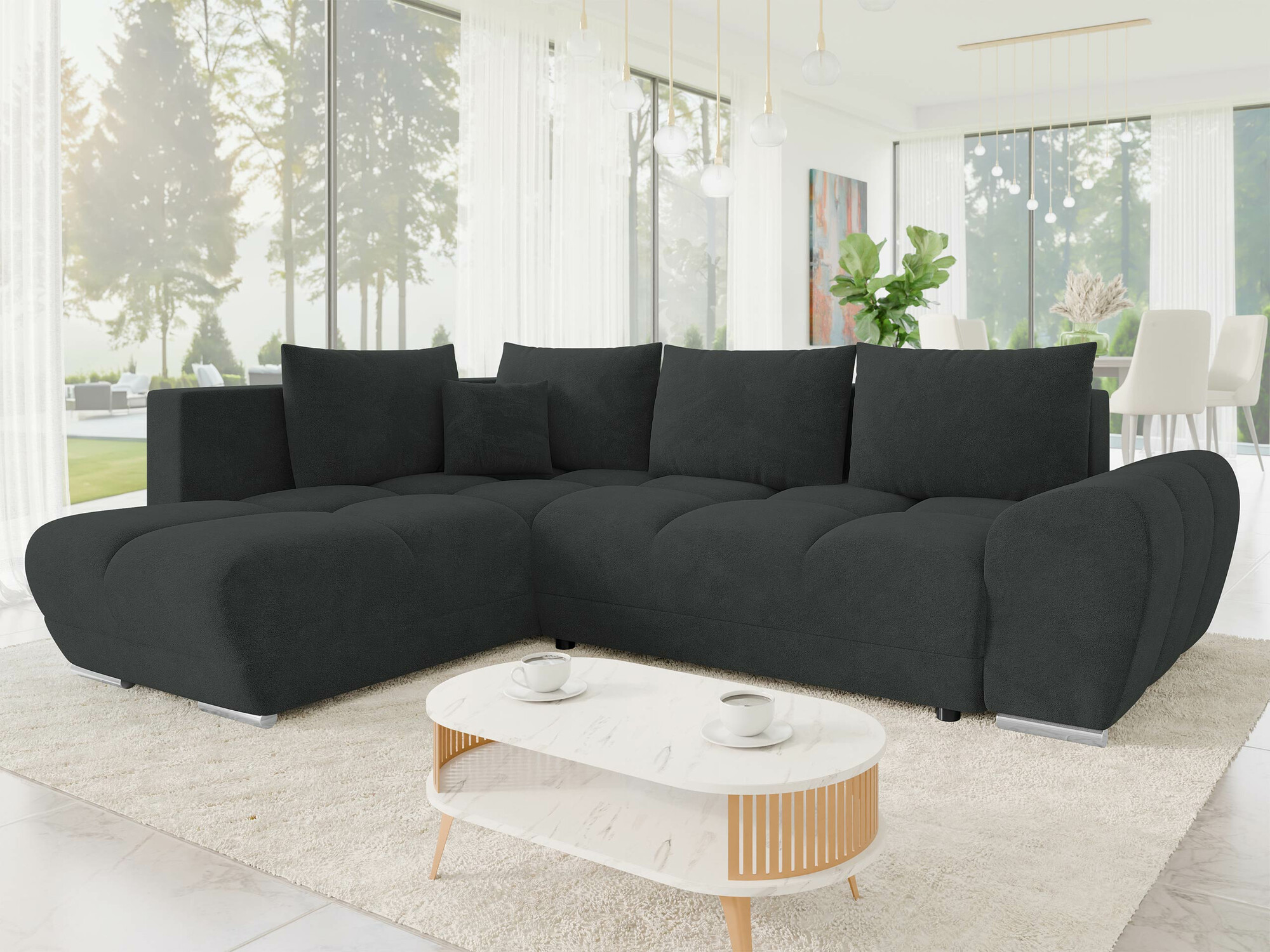 Ugaona sofa Camden 107 (Velo 636)