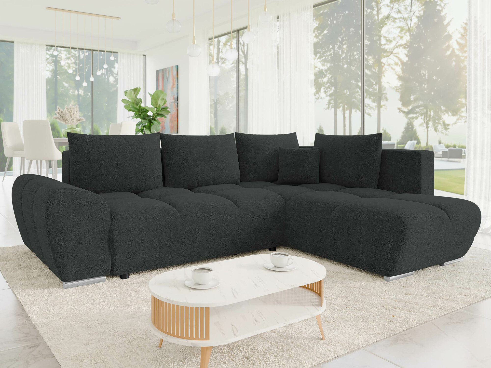 Ugaona sofa Camden 107 (Velo 636)