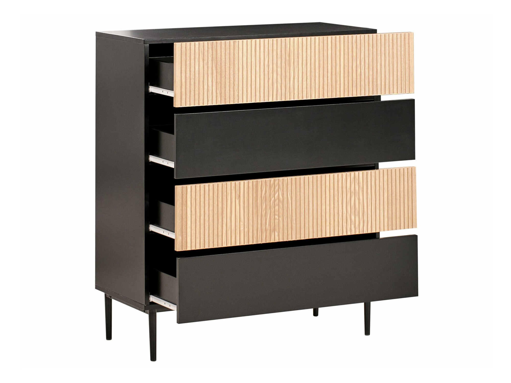 Komoda Floalu 102 (Crno + Smeđa)