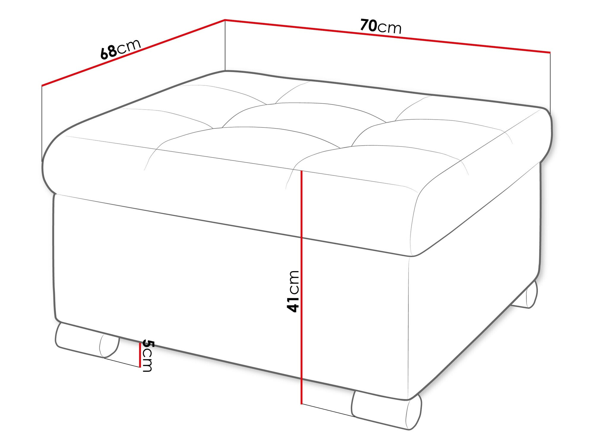 Tabure Comfivo 115 (Coral 75)