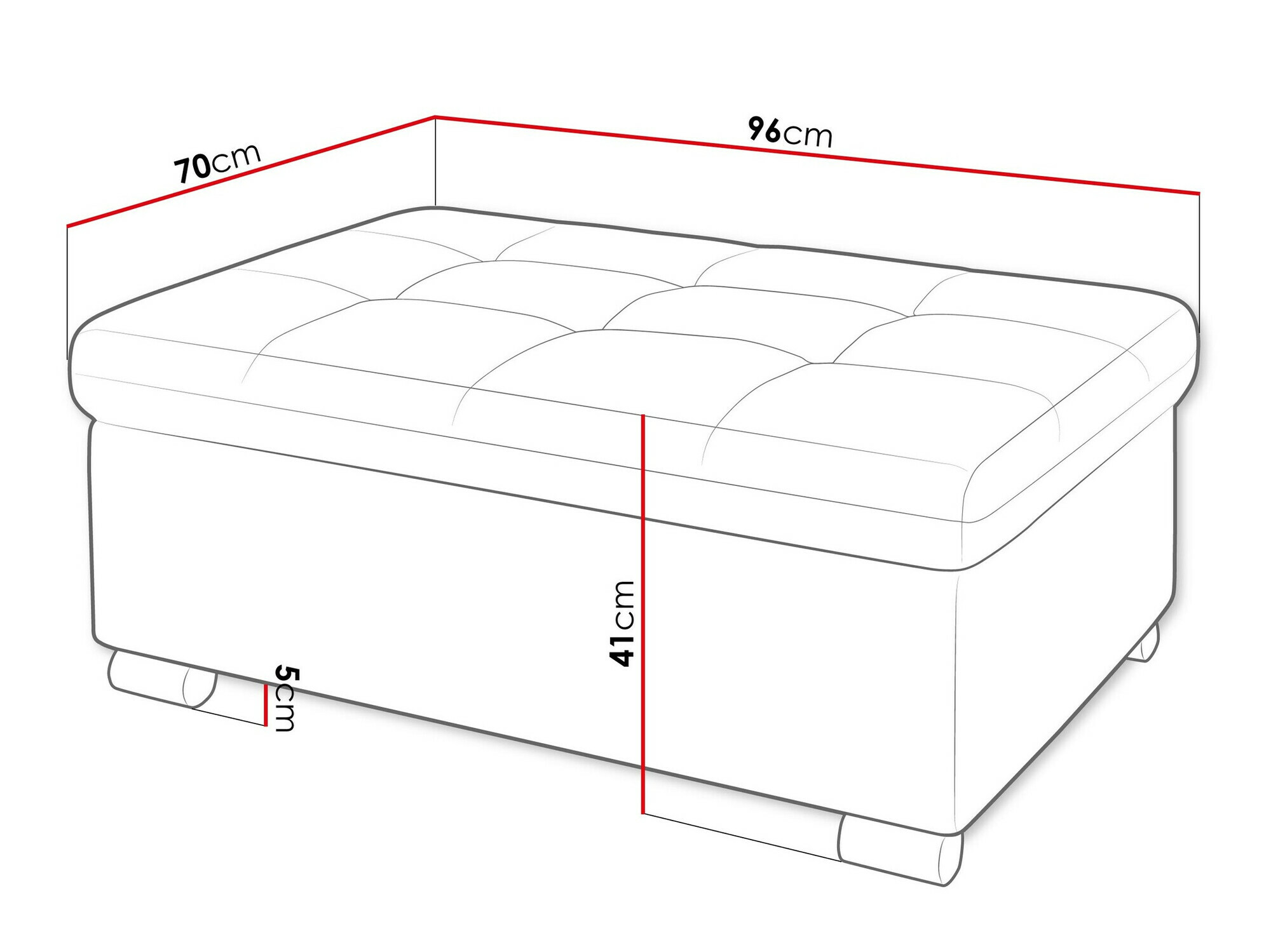 Tapacirana klupa Comfivo 118 (Coral 75)