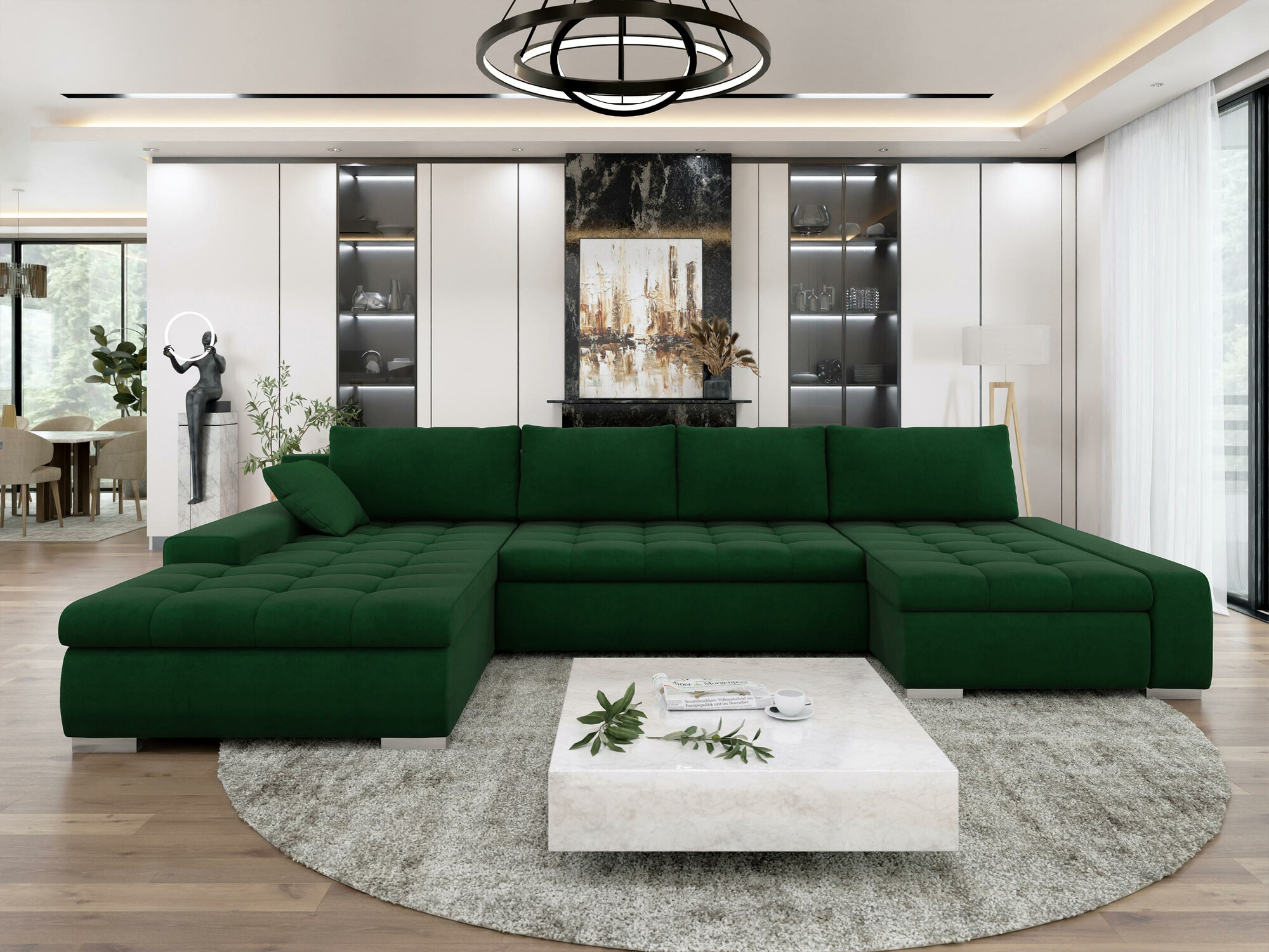 Ugaona sofa Comfivo 106 (Uttario Velvet 2951)