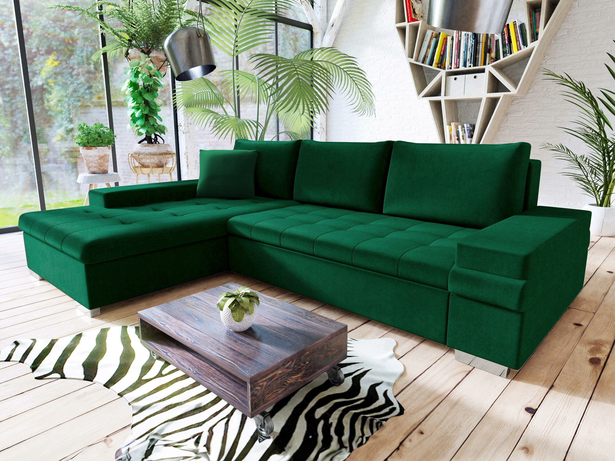 Ugaona sofa Comfivo 121 (Magic Velvet 2225)
