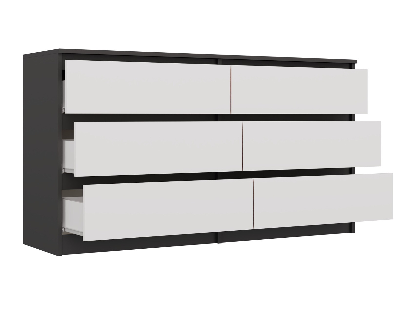 Komoda Elbvelu 102 (Antricit (ugalj) + Belo)