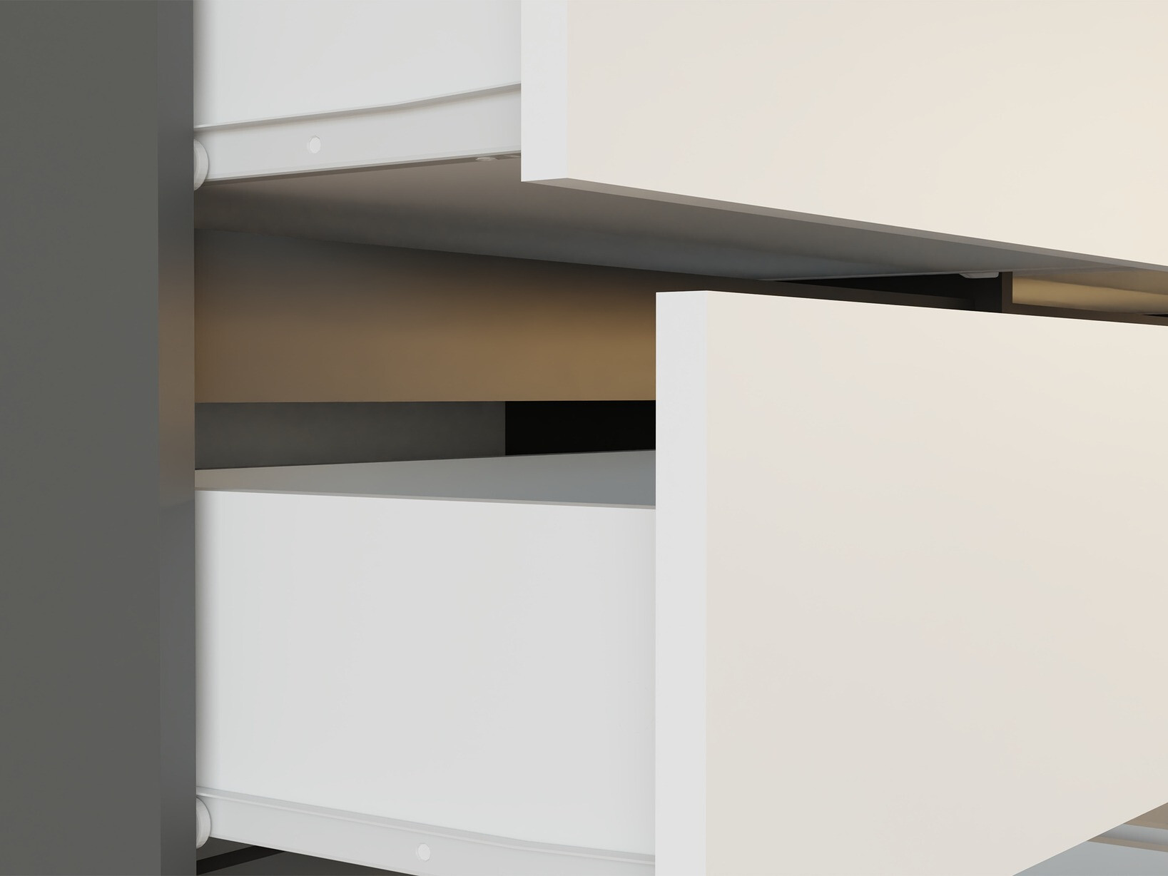 Komoda Elbvelu 102 (Antricit (ugalj) + Belo)