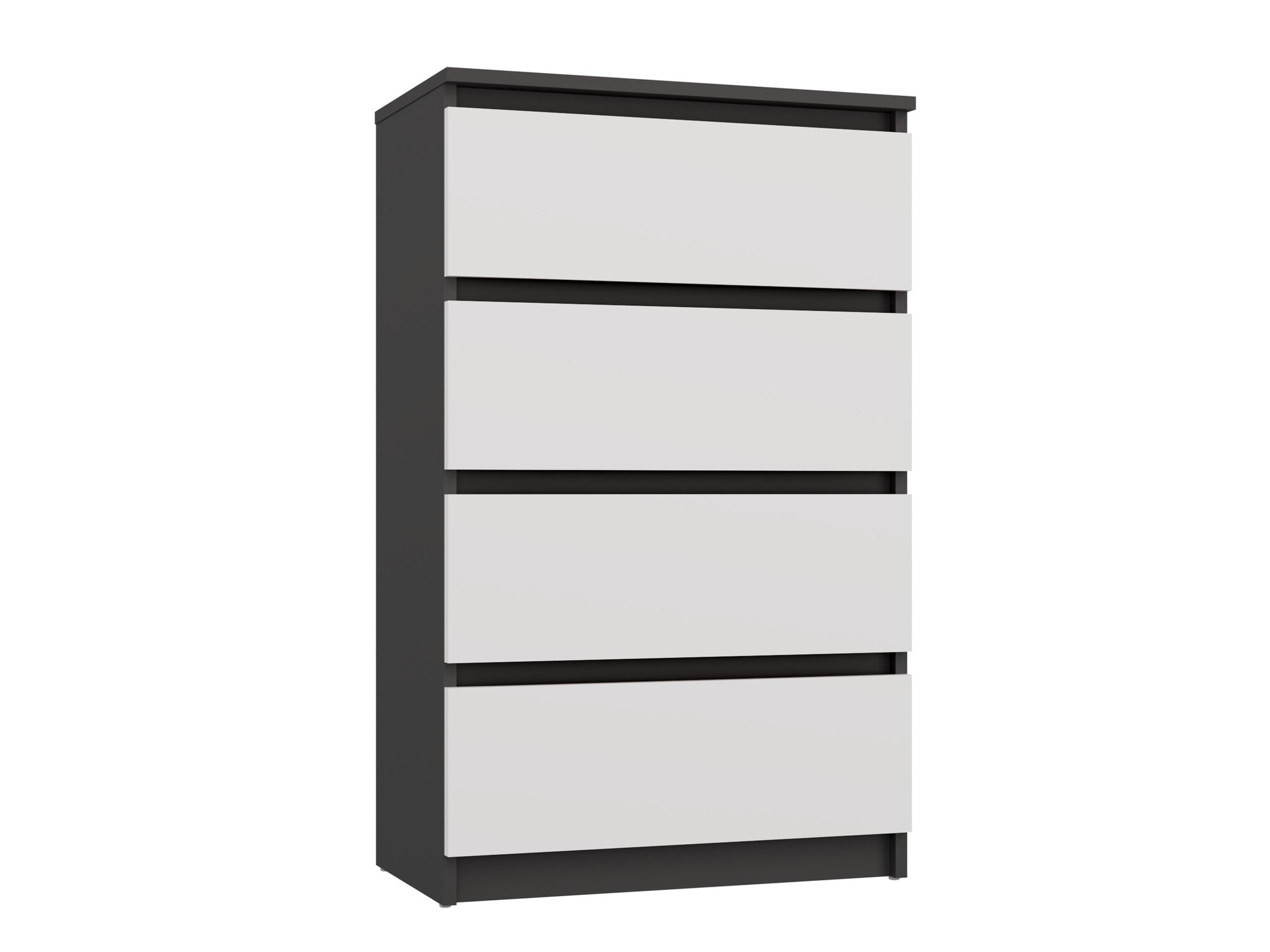 Komoda s fiokama Elbvelu 105 (Belo + Antracit)