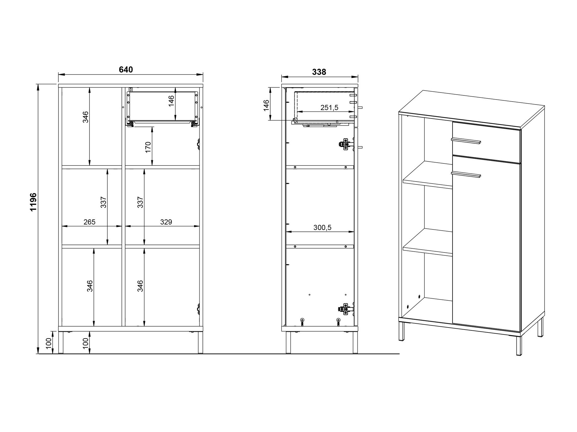 Set za kućnu kancelariju Solaro 103 (Graphite)