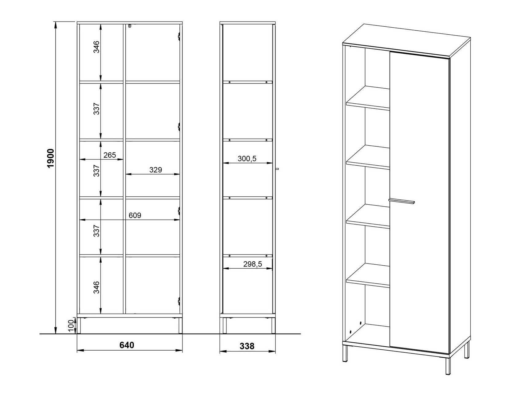 Set za kućnu kancelariju Solaro 104 (Graphite)