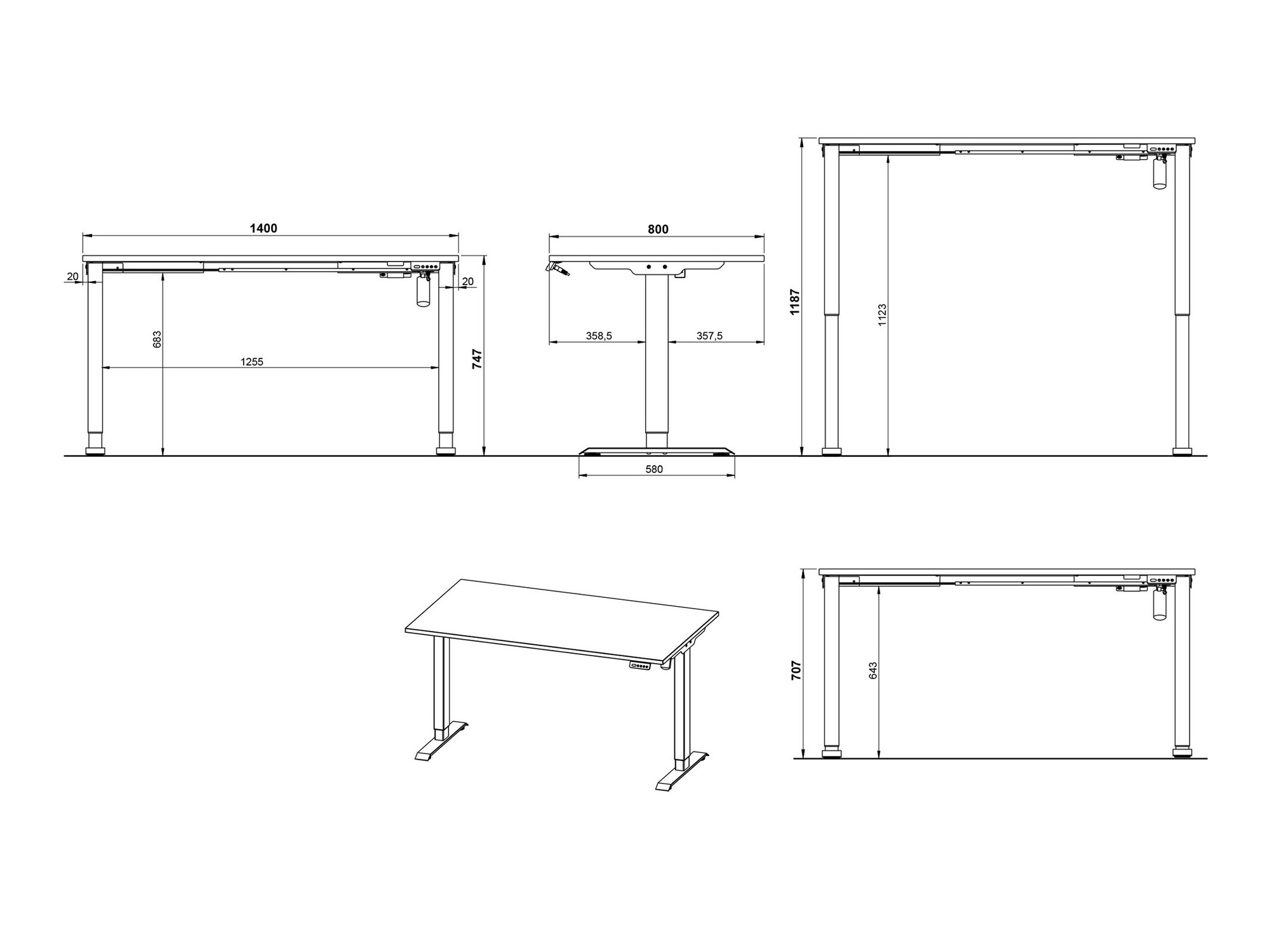 Set za kućnu kancelariju Solaro 104 (Kašmir)
