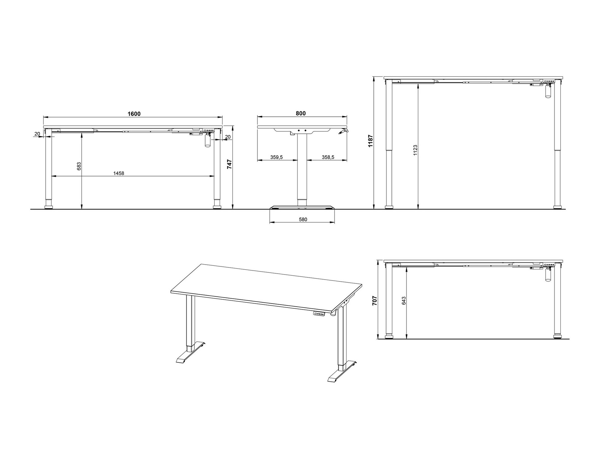 Set za kućnu kancelariju Solaro 105 (Kašmir)