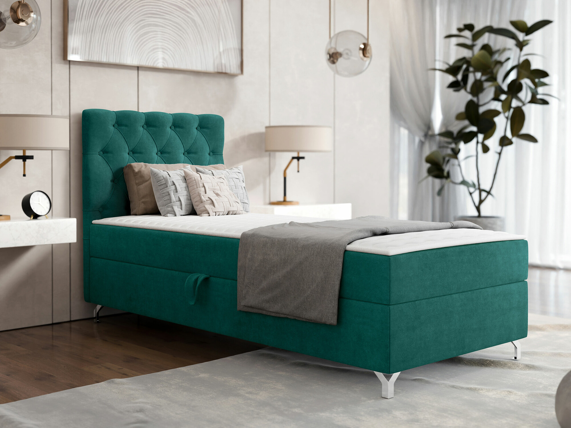 Boxspring krevet Memphis 142 (Manila 37)