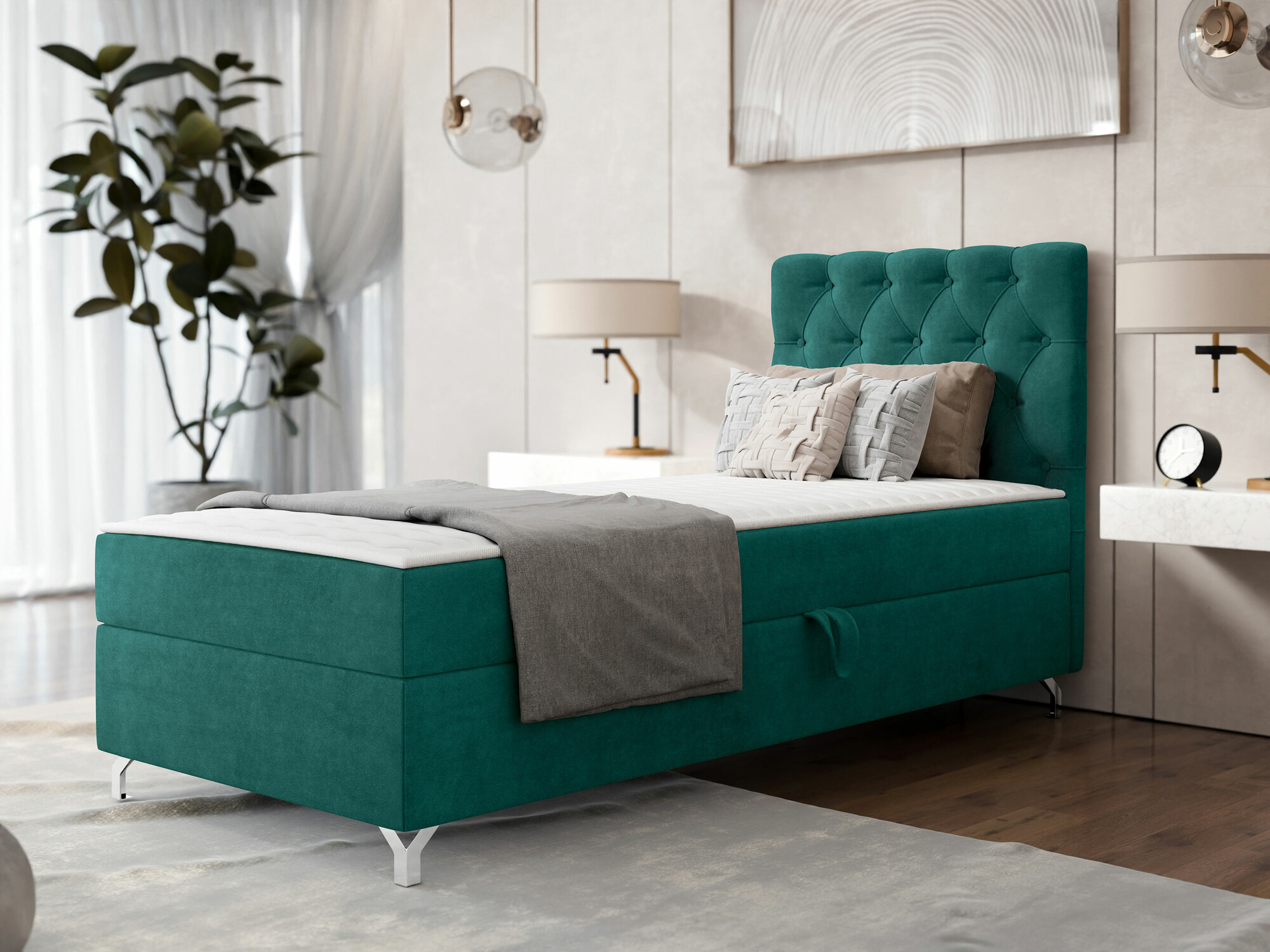 Boxspring krevet Memphis 142 (Manila 37)