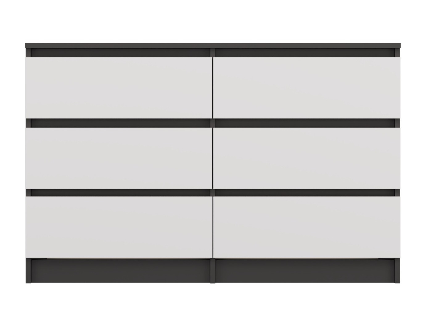 Komoda Elbvelu 103 (Antracit + Belo)