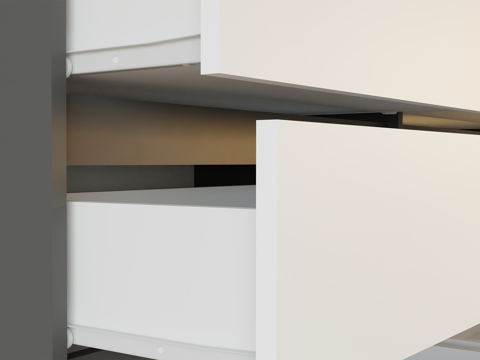 Komoda Elbvelu 103 (Antricit (ugalj) + Belo)