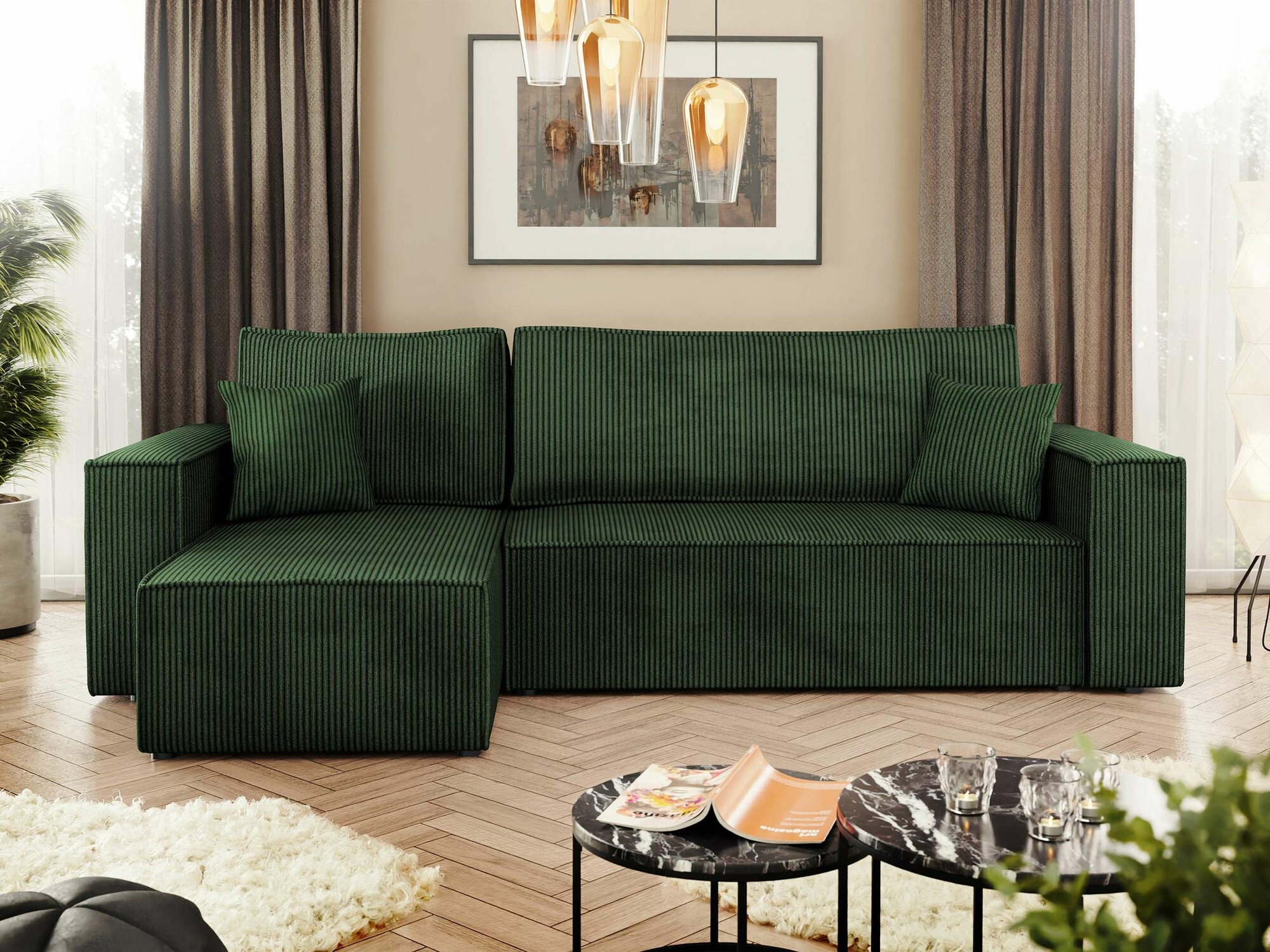 Ugaona sofa Shelton 100 (Poso 14)
