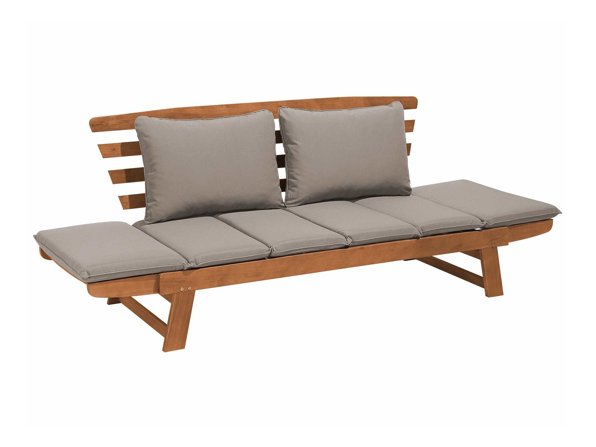 Baštenska sofa Berwyn 1979 (Sivo + Svetlo drvo)