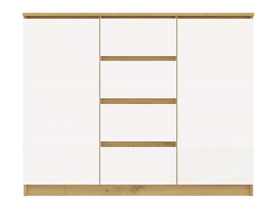 Komoda Elbvelu 113 (Zanatski hrast + Belo)