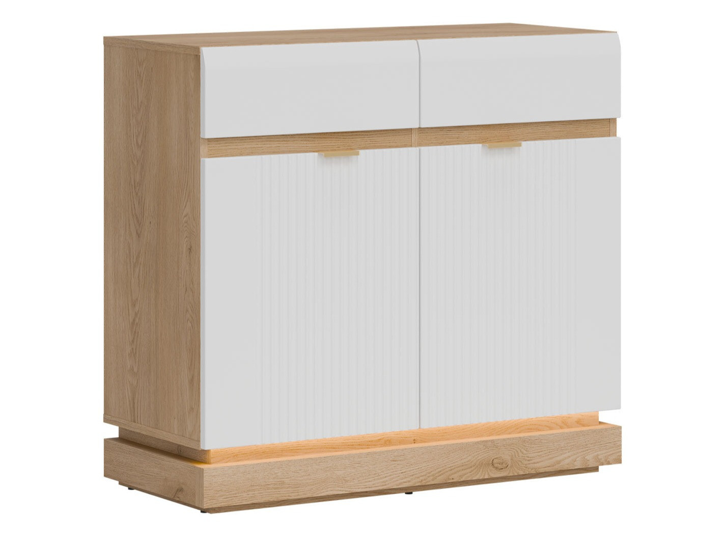 Komoda Teselbu 102 (Belo + Hrast)